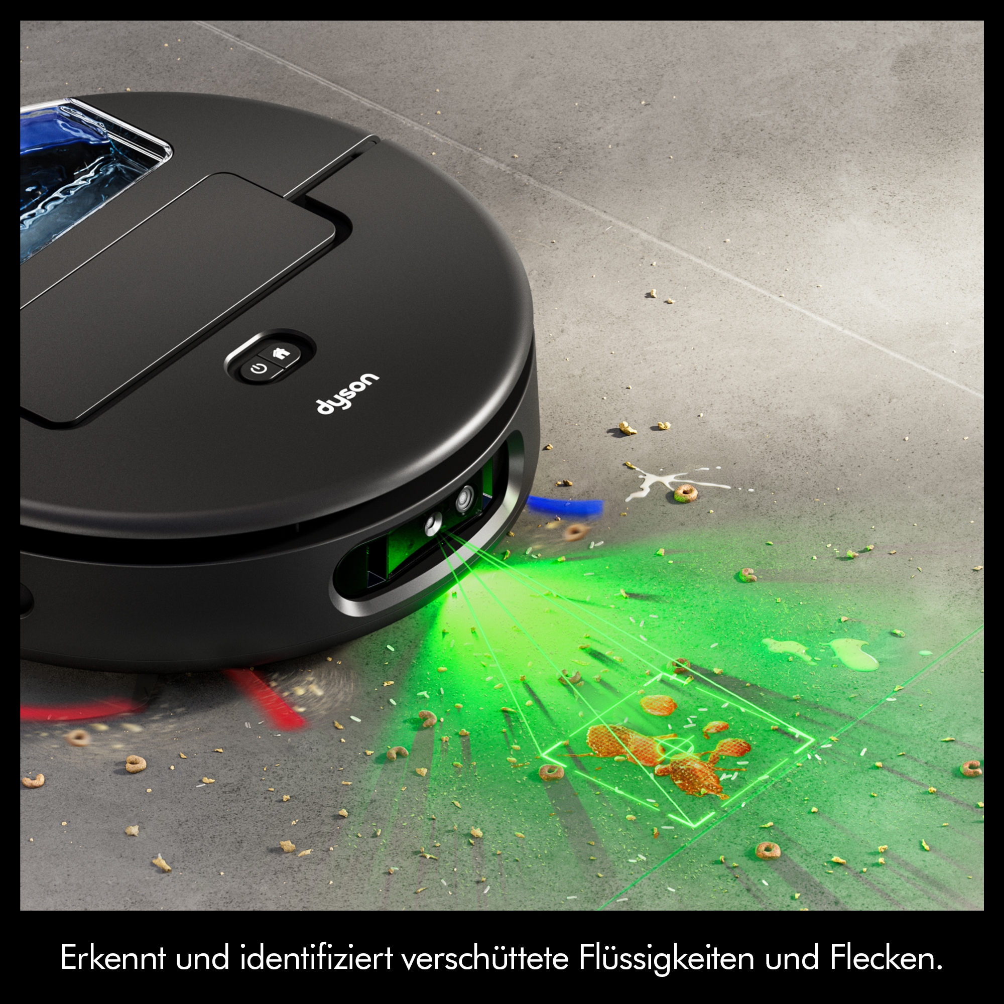 DYSON Saugroboter »mit Wischfunktion spot+scrub Ai« Beseitigt versteckte Flecken mithilfe fortschrittlicher KI