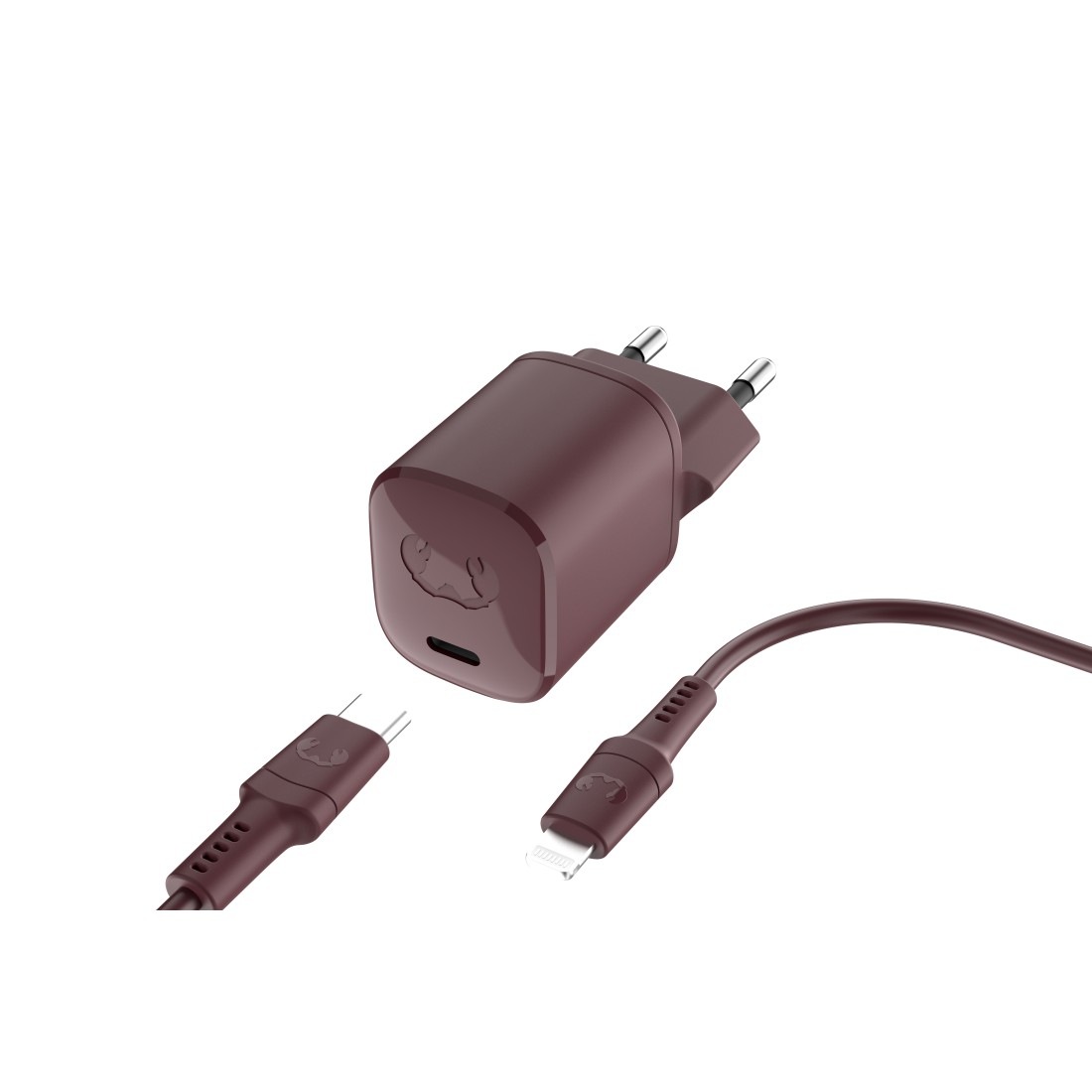 Schnelllade-Gerät »USB-C Mini Charger PD 20W, Apple Lightning-Kabel 2 m«, (2 St.)