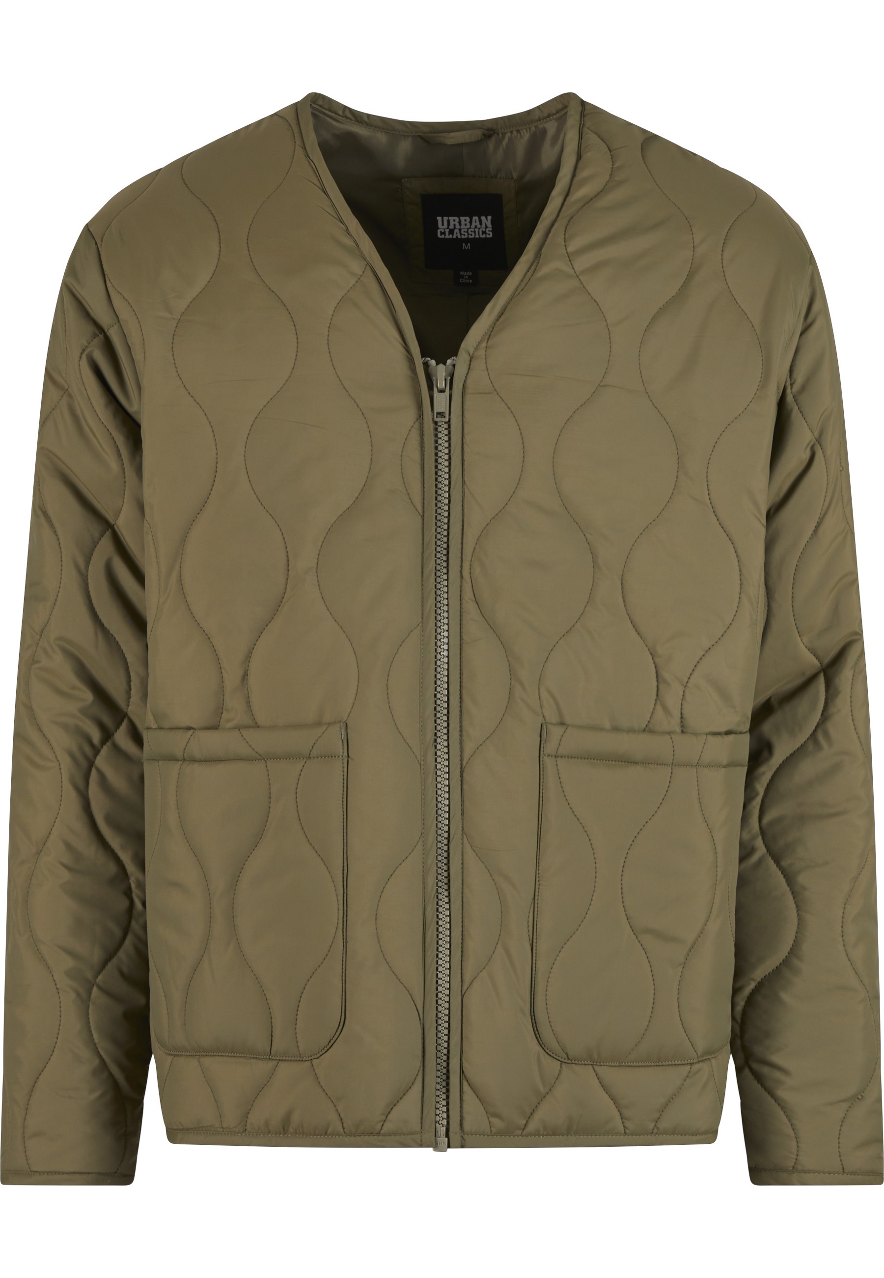 URBAN CLASSICS Winterjacke "Urban Classics Padded Quilting Jacket" 1 Stk. tlg. ohne Kapuze