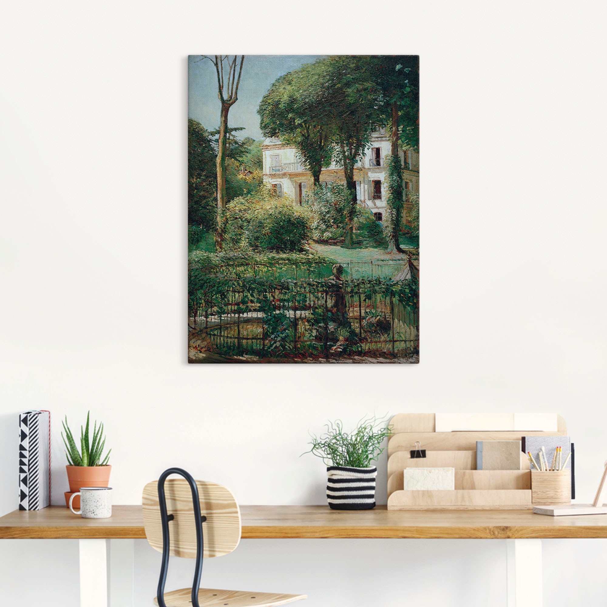 Artland Wandbild »Villa in Paris«, Gartenbilder, (1 St.), als Leinwandbild, Poster in verschied. Größen