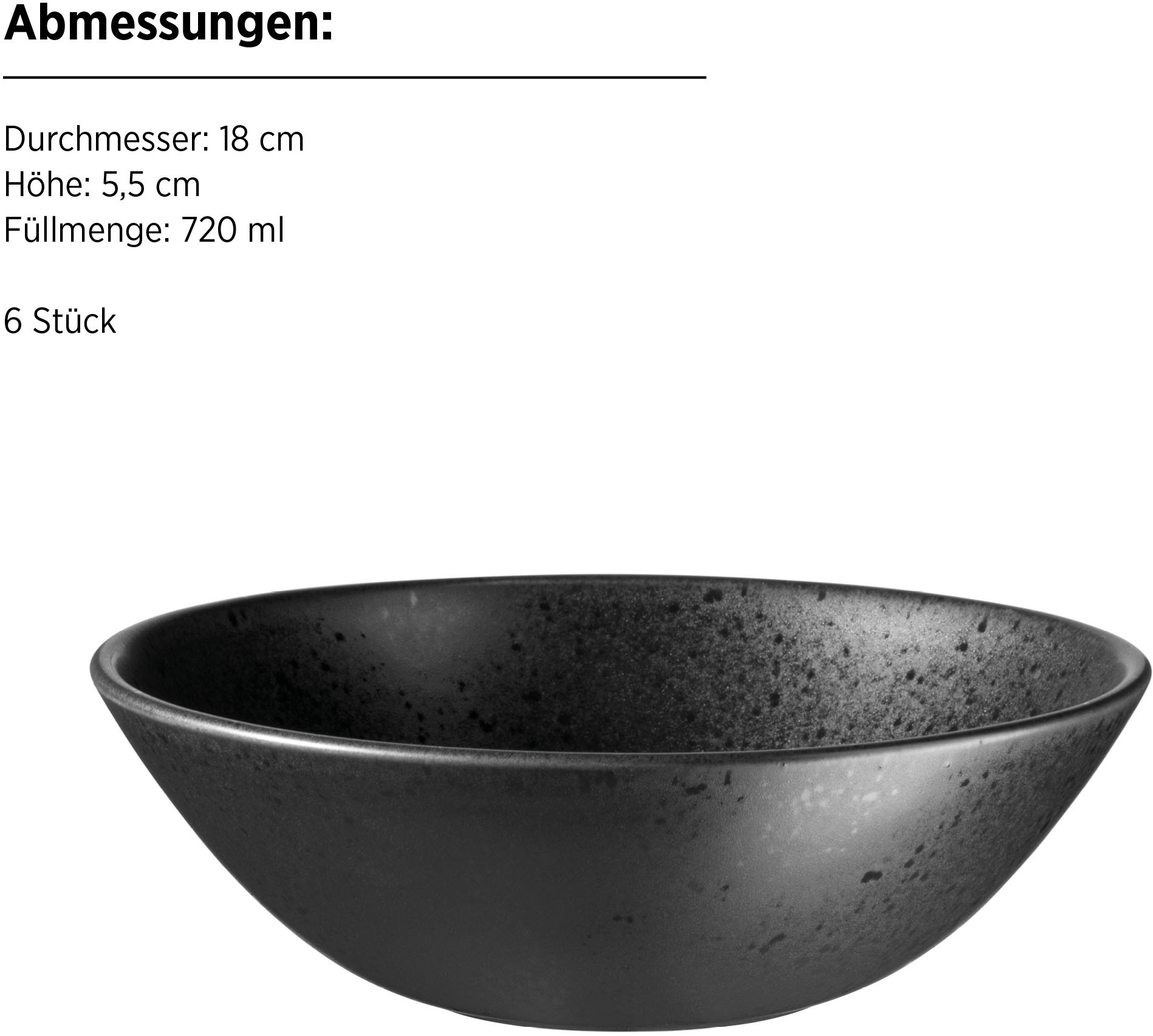 MÄSER Schüssel »Essential« 6 tlg. aus Steinzeug