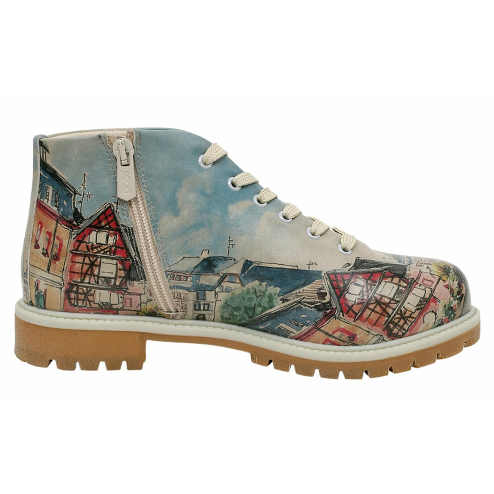 Thumbnail - DOGO Stiefel "Shortcut Boots Travel Fills The Soul Damen Stiefeletten", Vegan