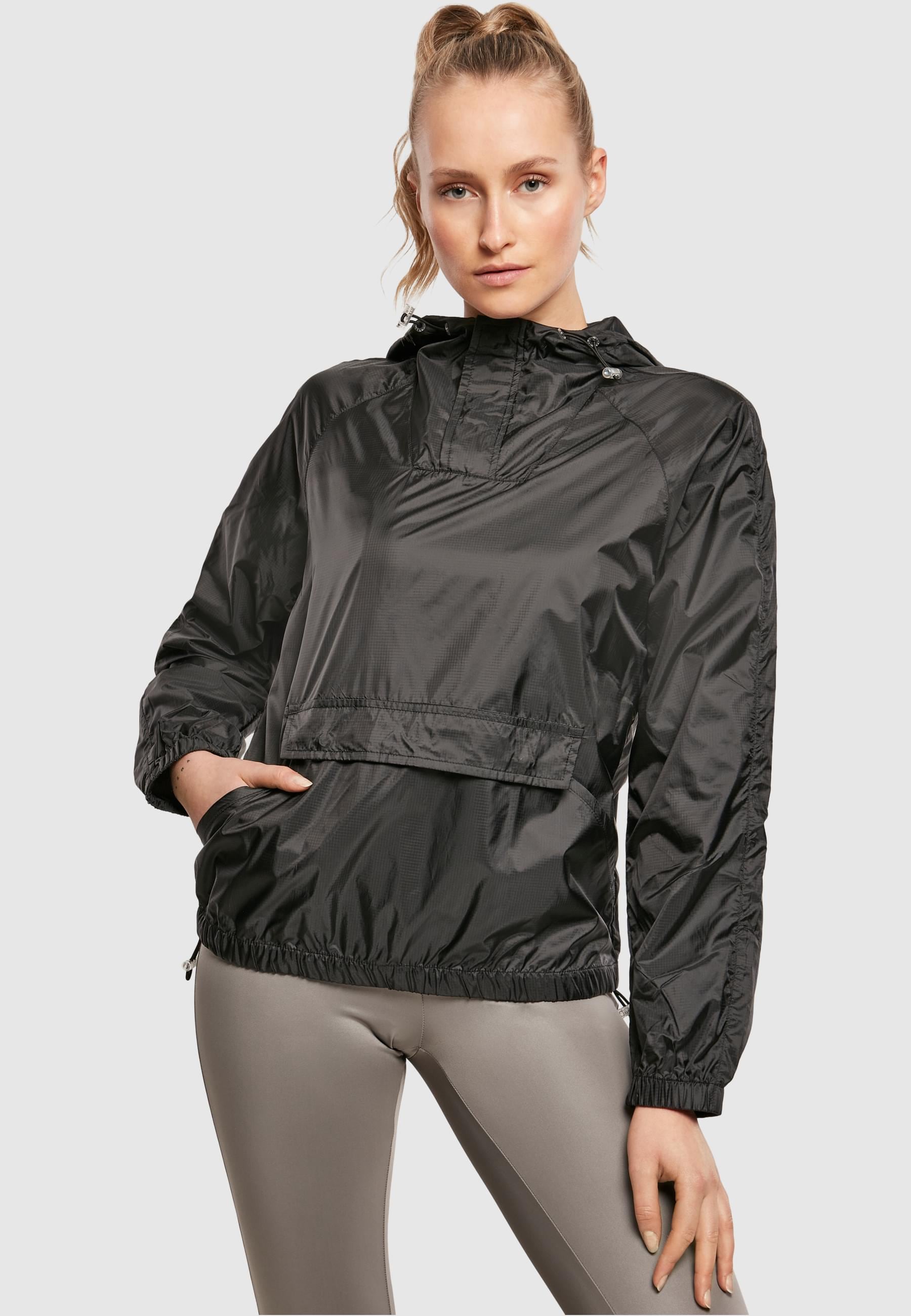 URBAN CLASSICS Allwetterjacke »Urban Classics Damen Ladies Transparent Light Pull Over Jacket«, (1 St.), mit Kapuze