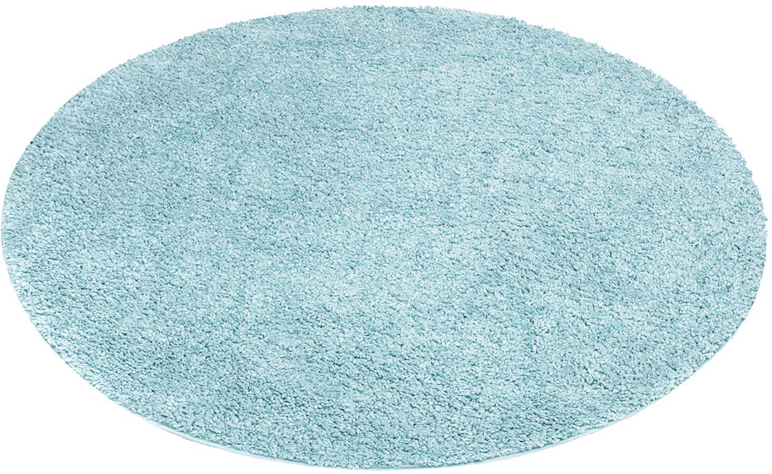 Carpet City Hochflor-Teppich »City Shaggy«, rund, 30 mm Höhe, Teppich Langflor, Uni, Shaggy, flauschig-weich