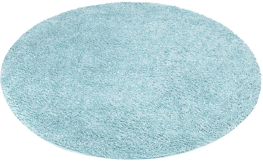 Carpet City Hochflor-Teppich »City Shaggy«, rund, Teppich Einfarbig Uni, besonders flauschig-weich