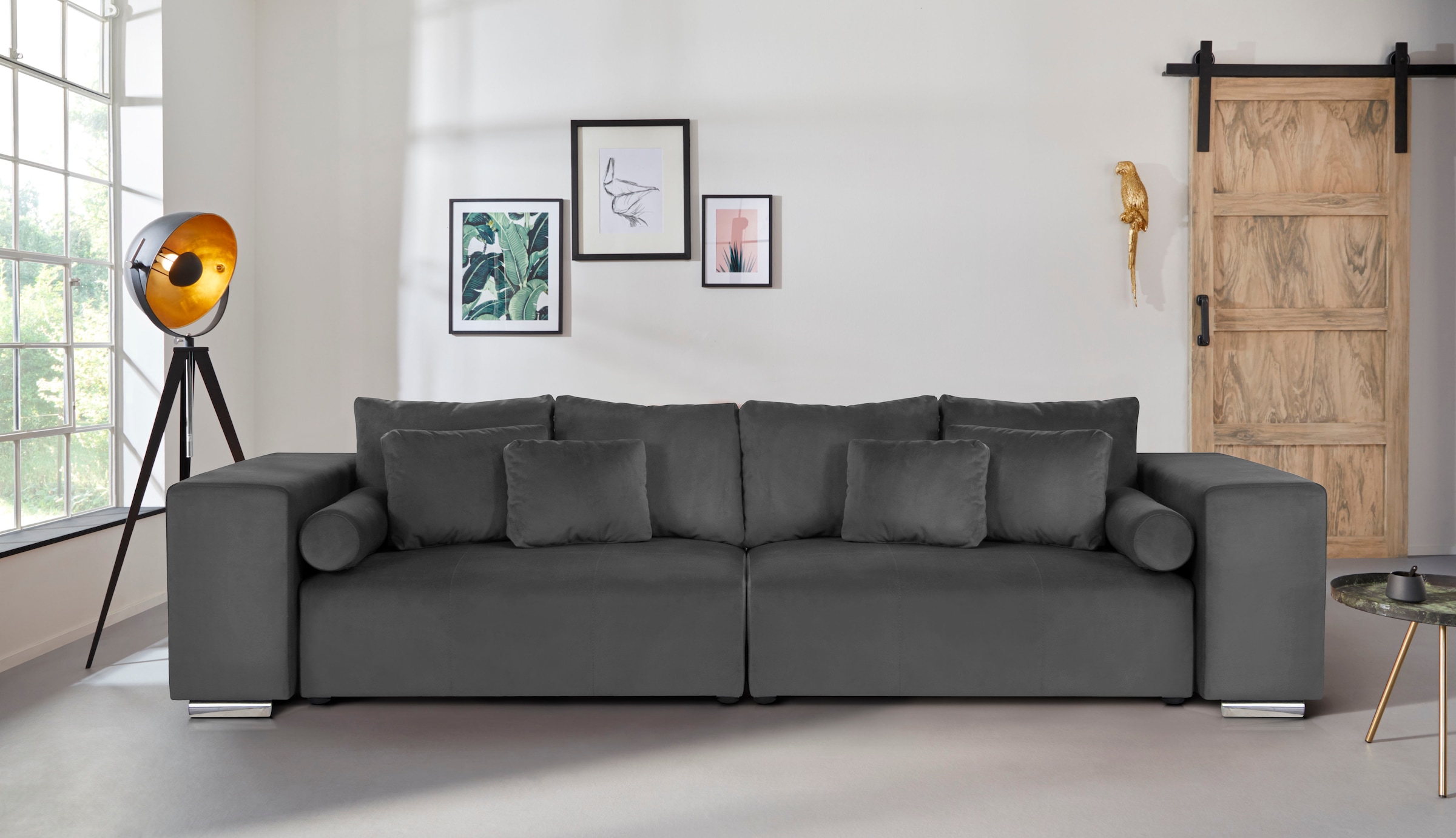 INOSIGN Big-Sofa "Aliya", incl. Bettfunktion und Bettkasten, Breite 290 cm, günstig online kaufen