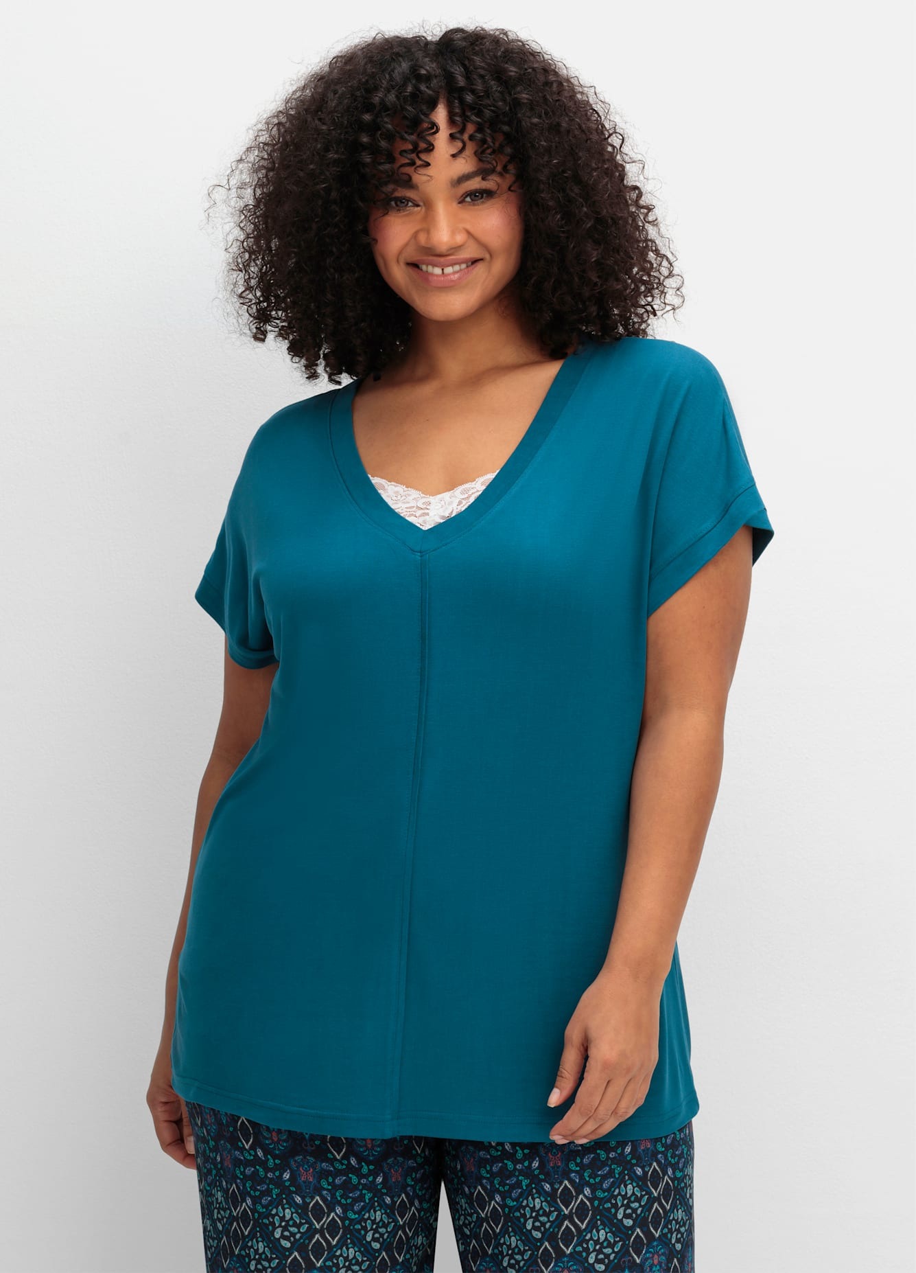 Sheego T-Shirt "T-Shirt", (1 tlg.) günstig online kaufen