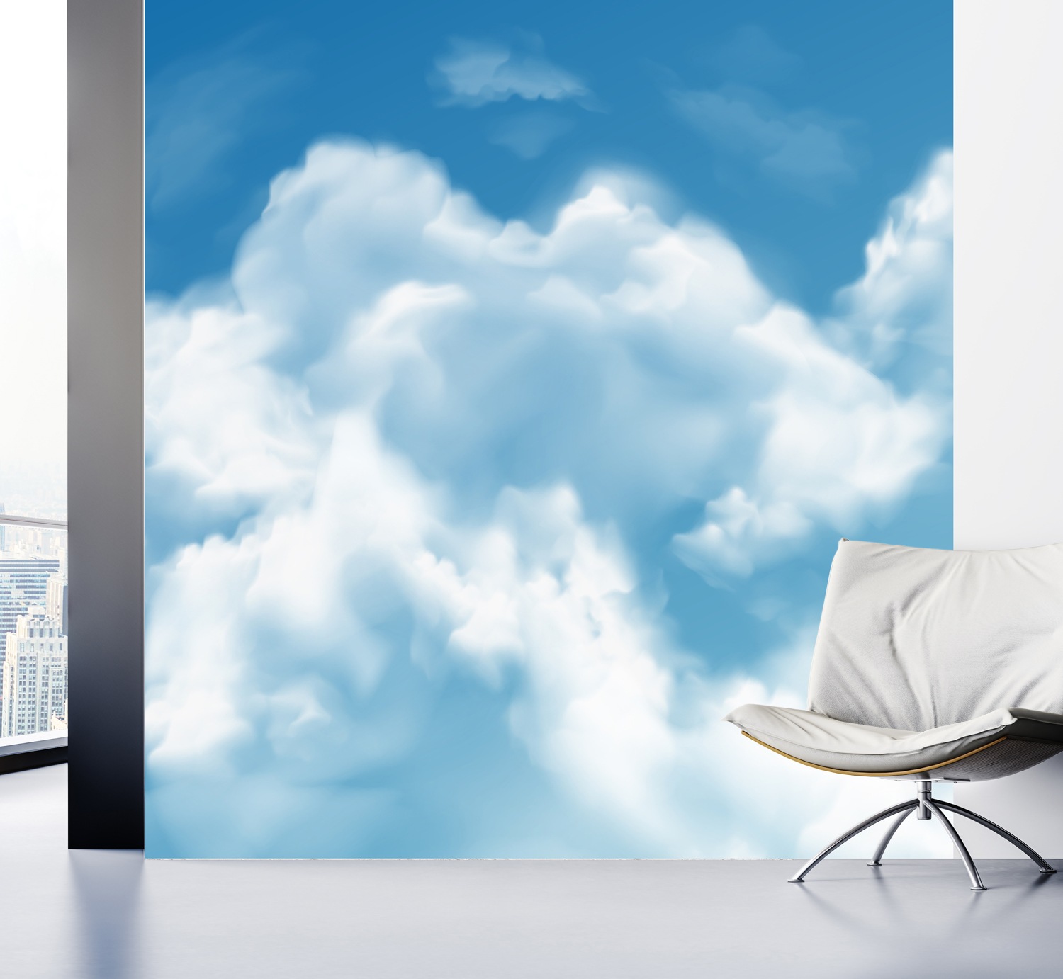 queence Fototapete »Himmel«, bedruckt-Motiv-realistisch, Wandpaneele, selbstklebend, Tapete, Sticker, Wanddeko, XXL-Fotomotiv
