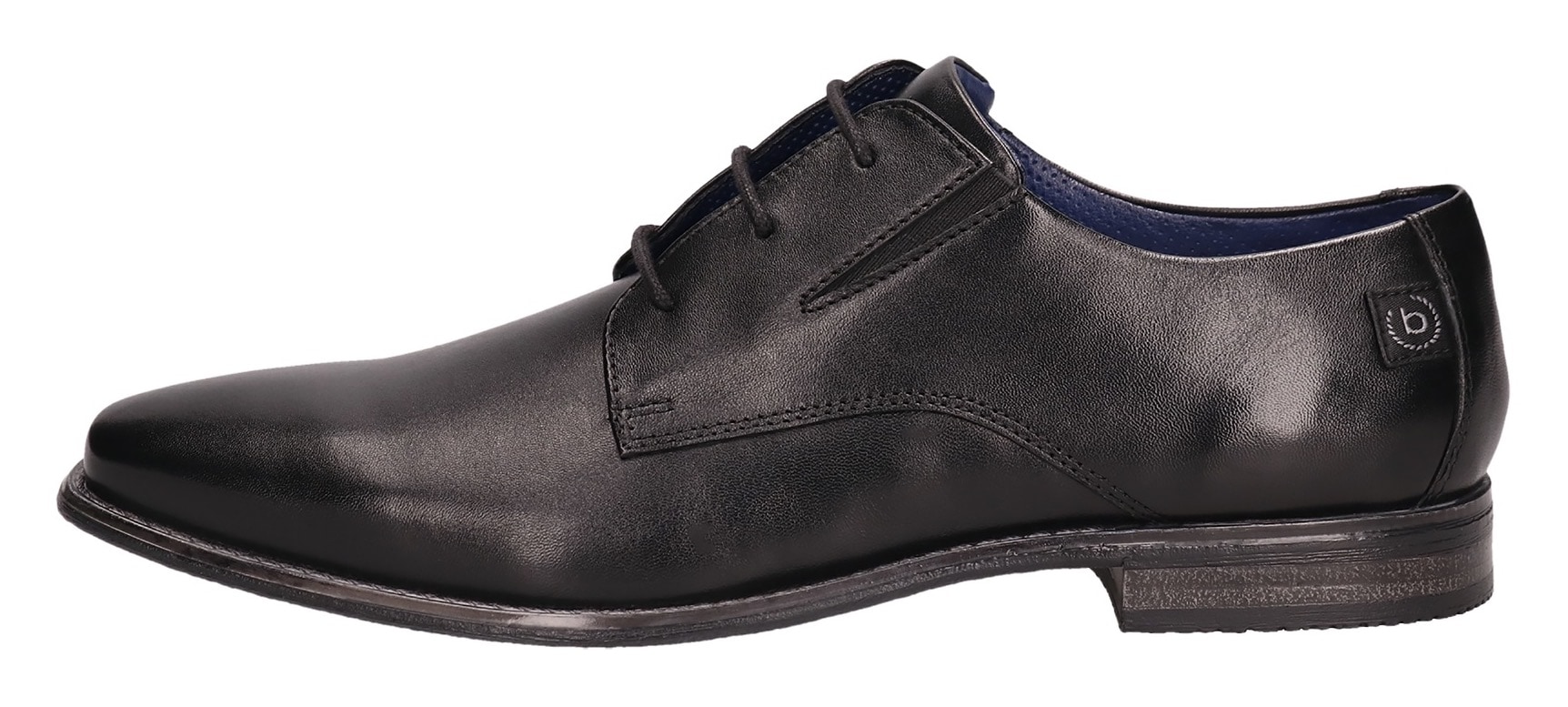 bugatti Schnürschuh, Business Schuh, Anzugschuh mit feinem Blockabsatz