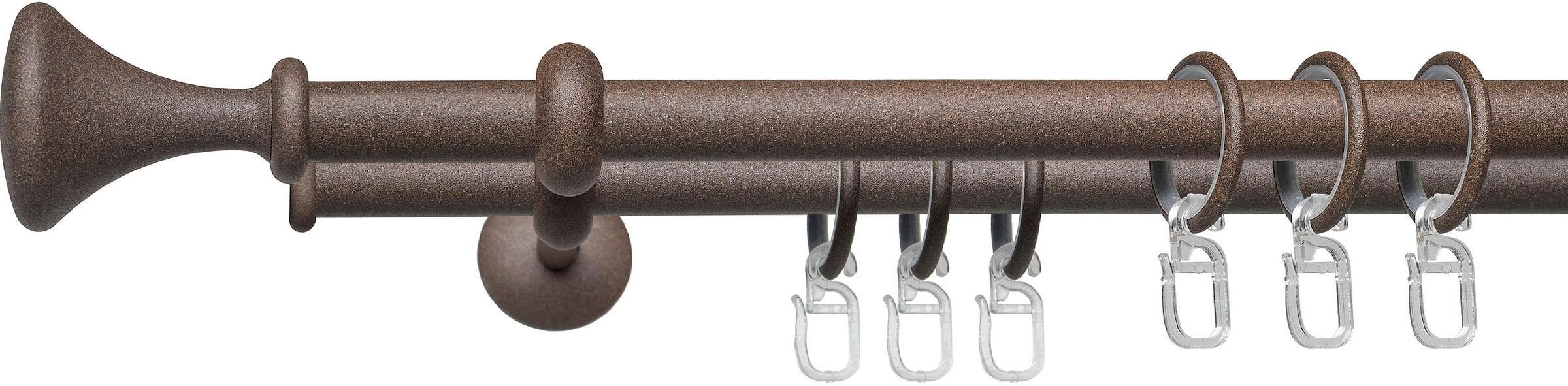 Liedeco Gardinenstange "Esp Kegel" Ø 16 mm 2 läufig-läufig Fixmaß 2-läufig günstig online kaufen