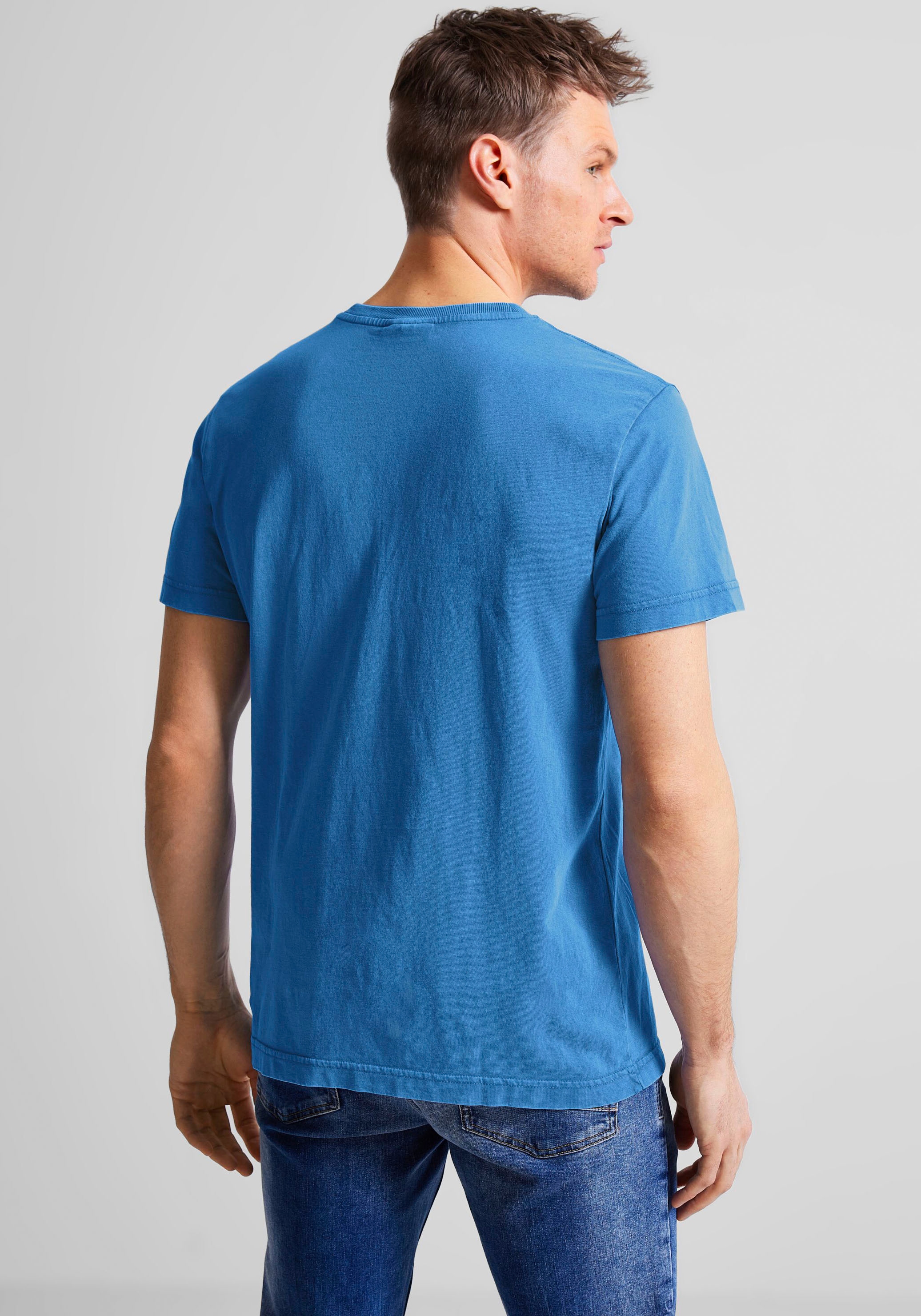 STREET ONE MEN T-Shirt, mit BAUR hüftbedeckender ▷ für | Länge
