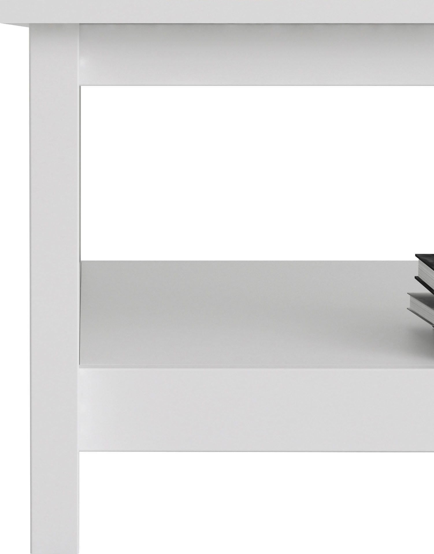 Home affaire Couchtisch »Madrid, Beistelltisch, Sofatisch, Kaffeetisch, Wohnzimmertisch« Coffee Table mit zusätzlicher Ablage, Maße B/T/H 81 x 81 x 45 cm