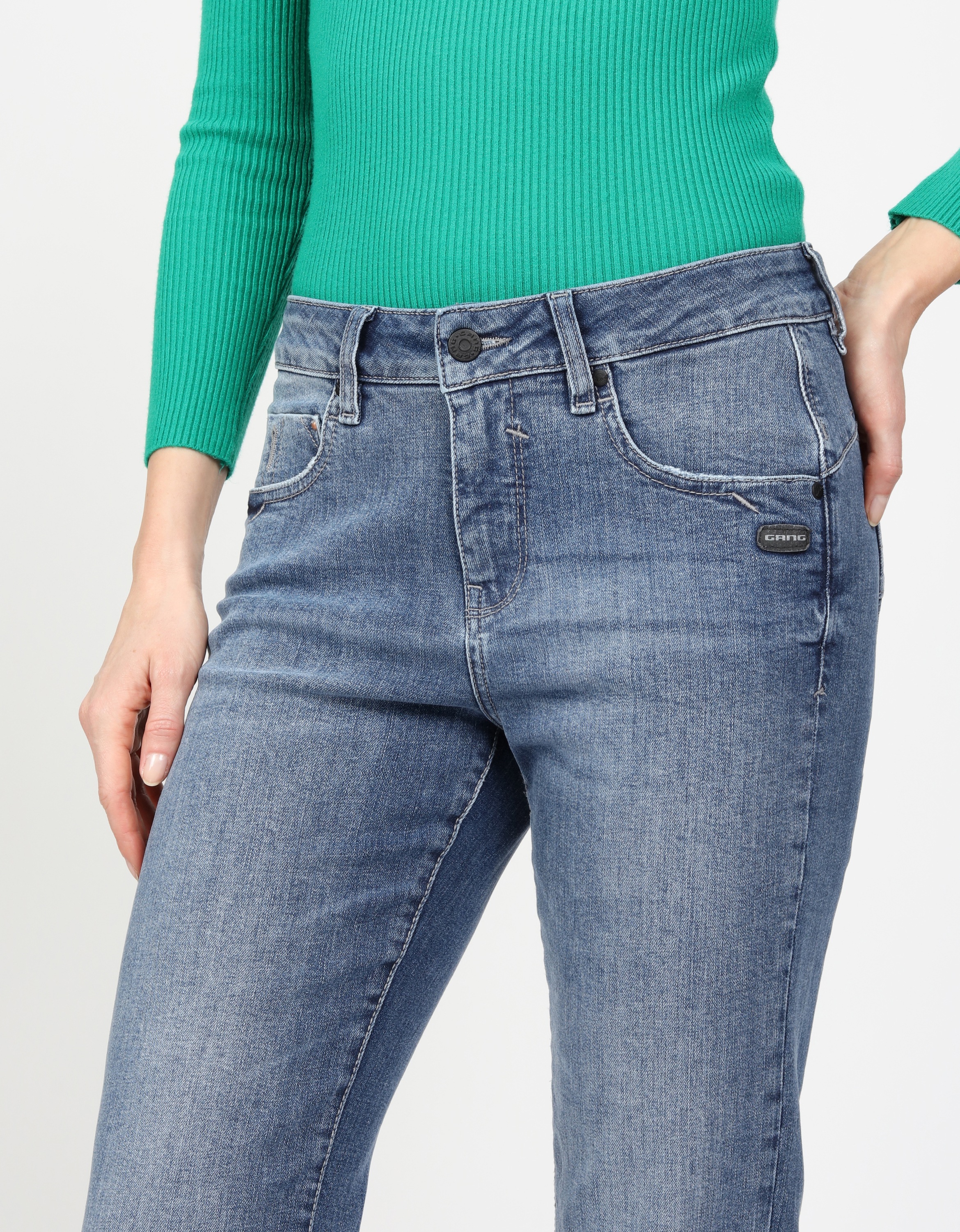 Thumbnail - GANG Straight-Jeans "GANG Jeans Straight Fit 94RUBINIA CROPPED"