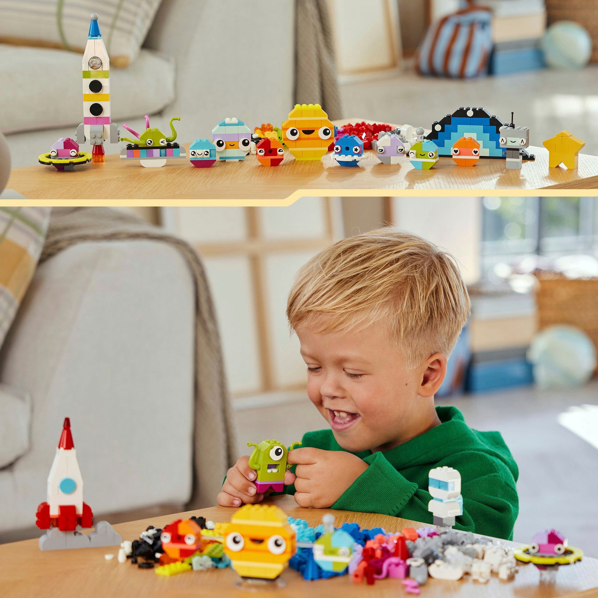 LEGO® Konstruktionsspielsteine »Kreative Weltraumplaneten (11037), LEGO Classic«, (450 St.), Made in Europe