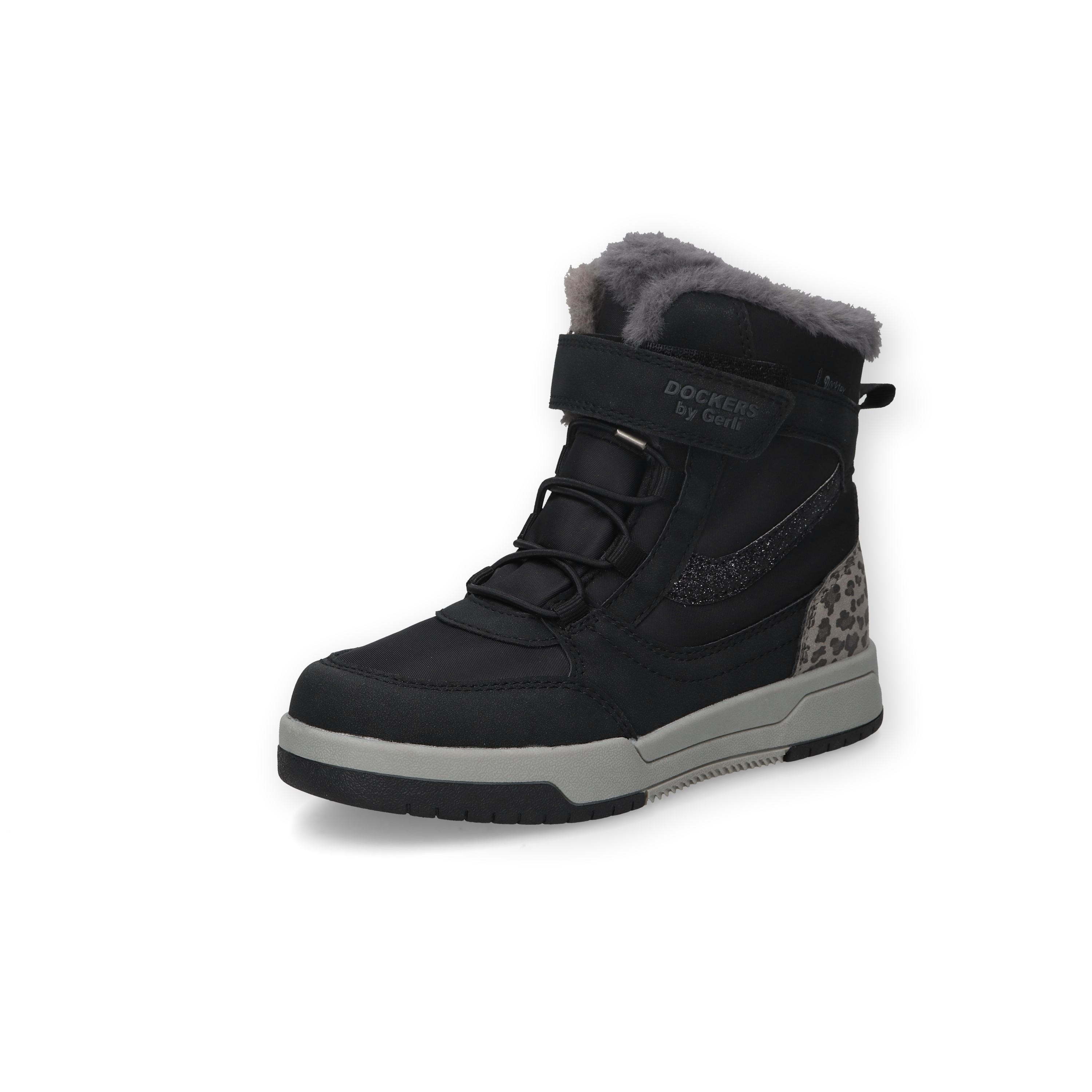 Dockers by Gerli Winterboots Winterstiefelette mit TEX-Membrane, Klettriemchen und Gummizug