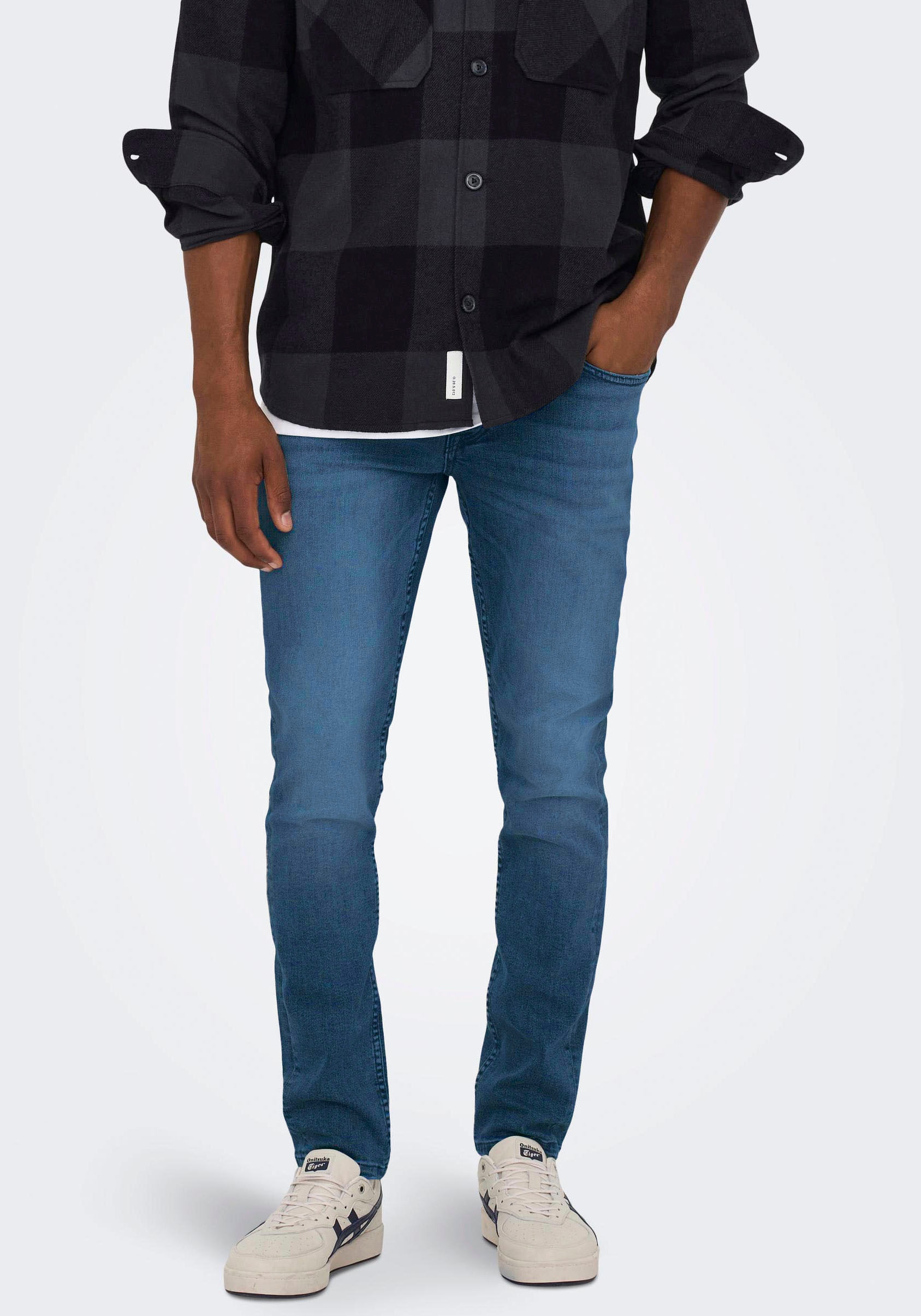 ONLY & SONS Slim-fit-Jeans »ONSLOOM SLIM D. BLUE 7777 DNM JEANS OT«