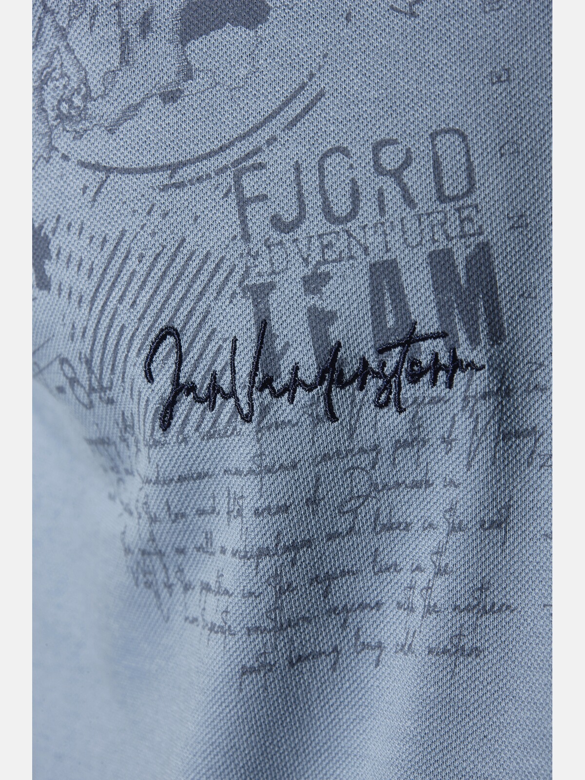Jan Vanderstorm Poloshirt »Poloshirt FJODOR«, (1 tlg.), mit nordischem Aufdruck