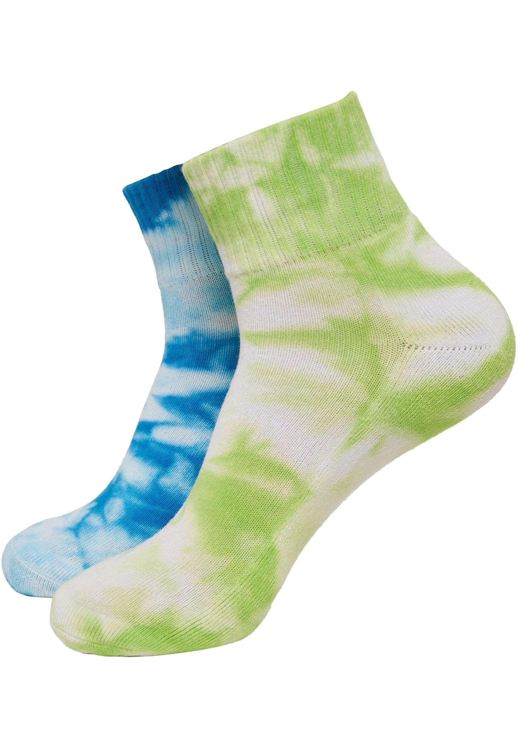 URBAN CLASSICS Strümpfe "Urban Classics Unisex Tie Dye Socks Short 2-Pack", (1 Paar)