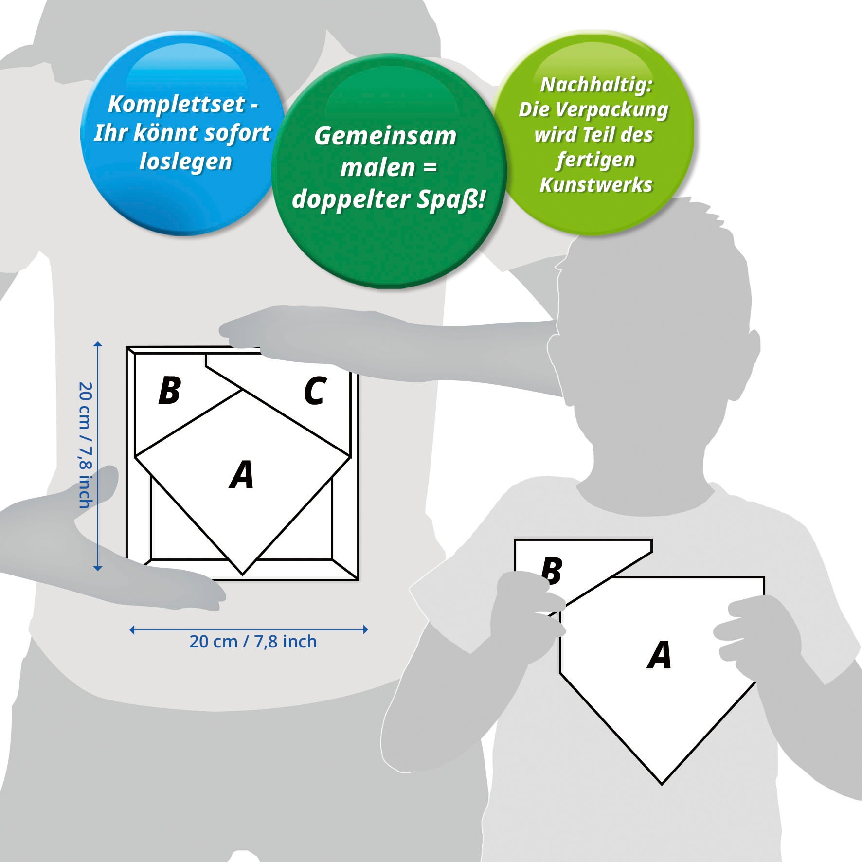 Ravensburger Malen nach Zahlen »CreArt, Do it together, Pferde« Made in Europe