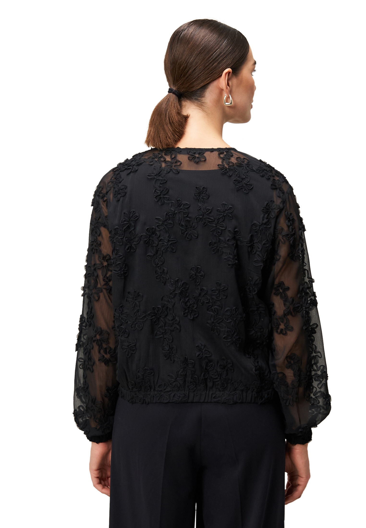 Zero Chiffonbluse »Damen mit Blumenmuster«