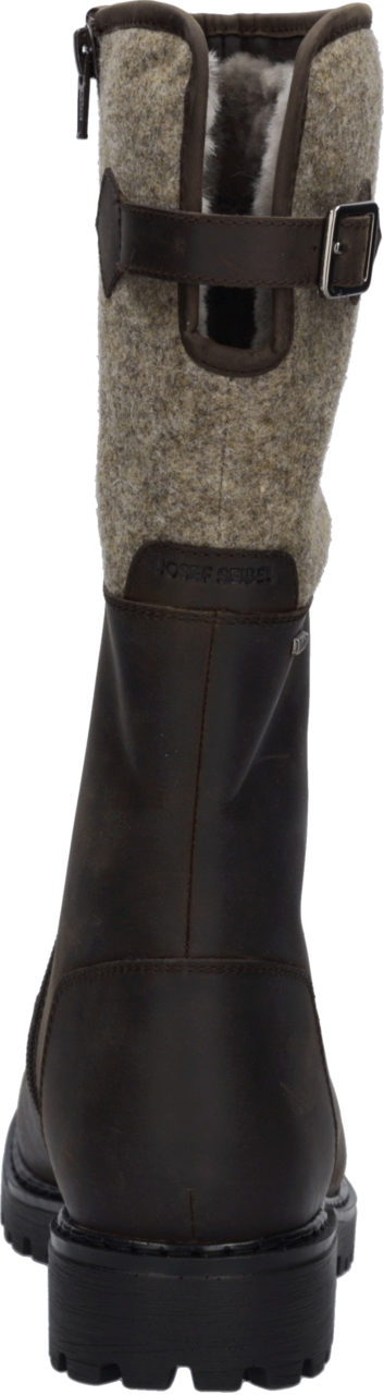 Josef Seibel Stiefel »Melinda 34«  Blockabsatz, Langschaftstiefel mit Filzbesatz, Weite G
