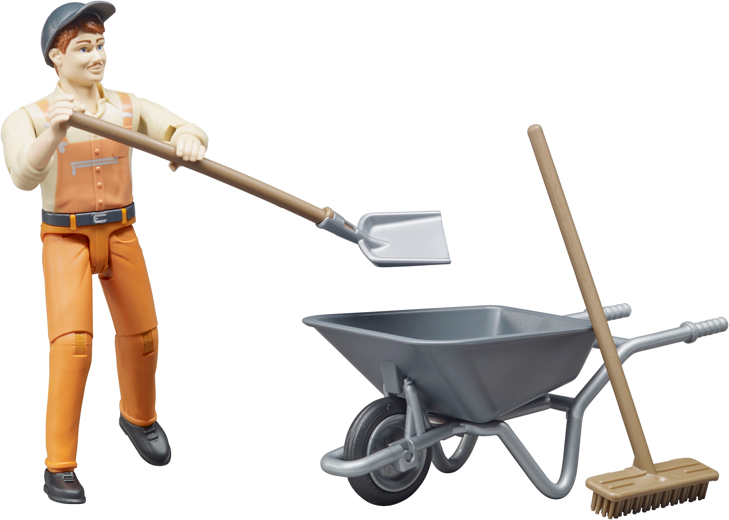 Bruder® Spielfigur »bworld Kommunalarbeiter (62130)«, Made in Europe
