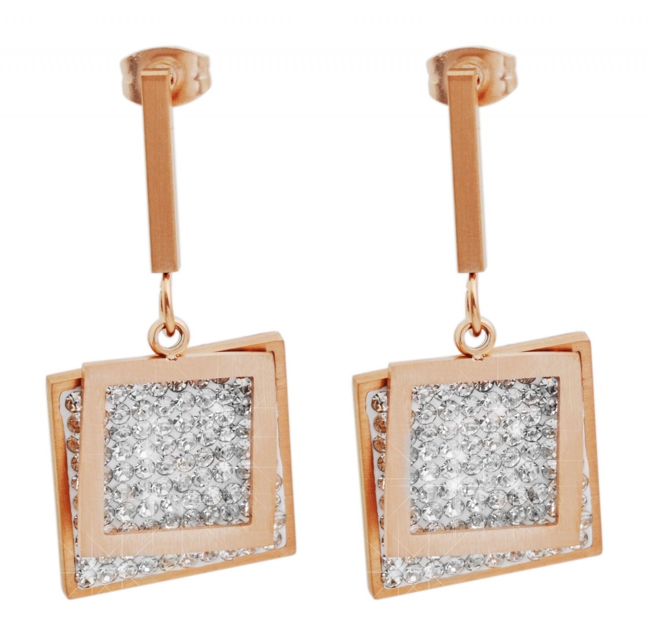 Paar Ohrhänger ADELIA´S "Damen Ohrstecker aus Edelstahl", silber, Ohrringe, Damen, Damen, Edelstahl 2