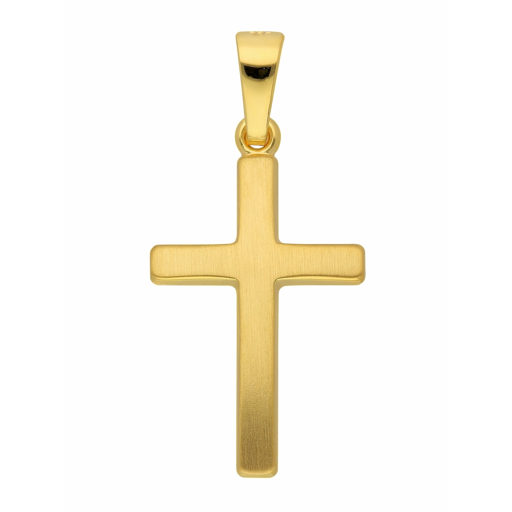 Adelia´s Kettenanhänger »Damen & Herren Goldschmuck 333 Gold Kreuz Anhänger«