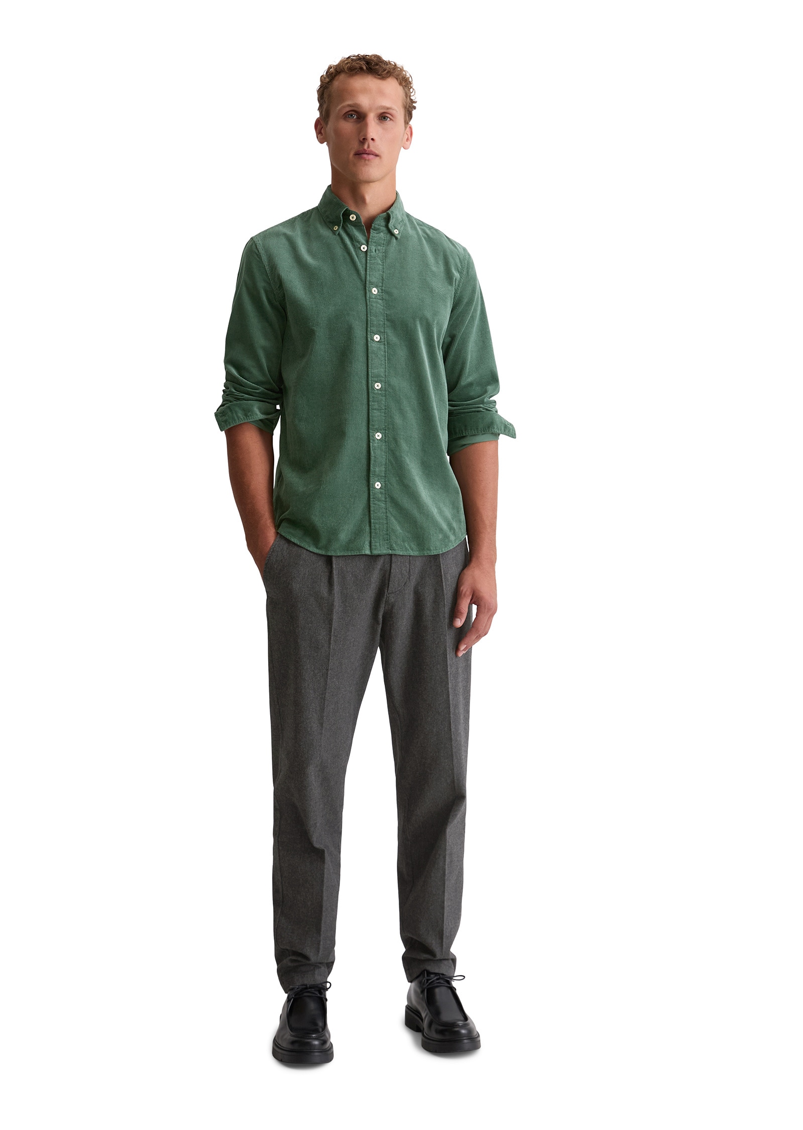 Marc O'Polo Langarmhemd »mit Button-Down-Kragen«