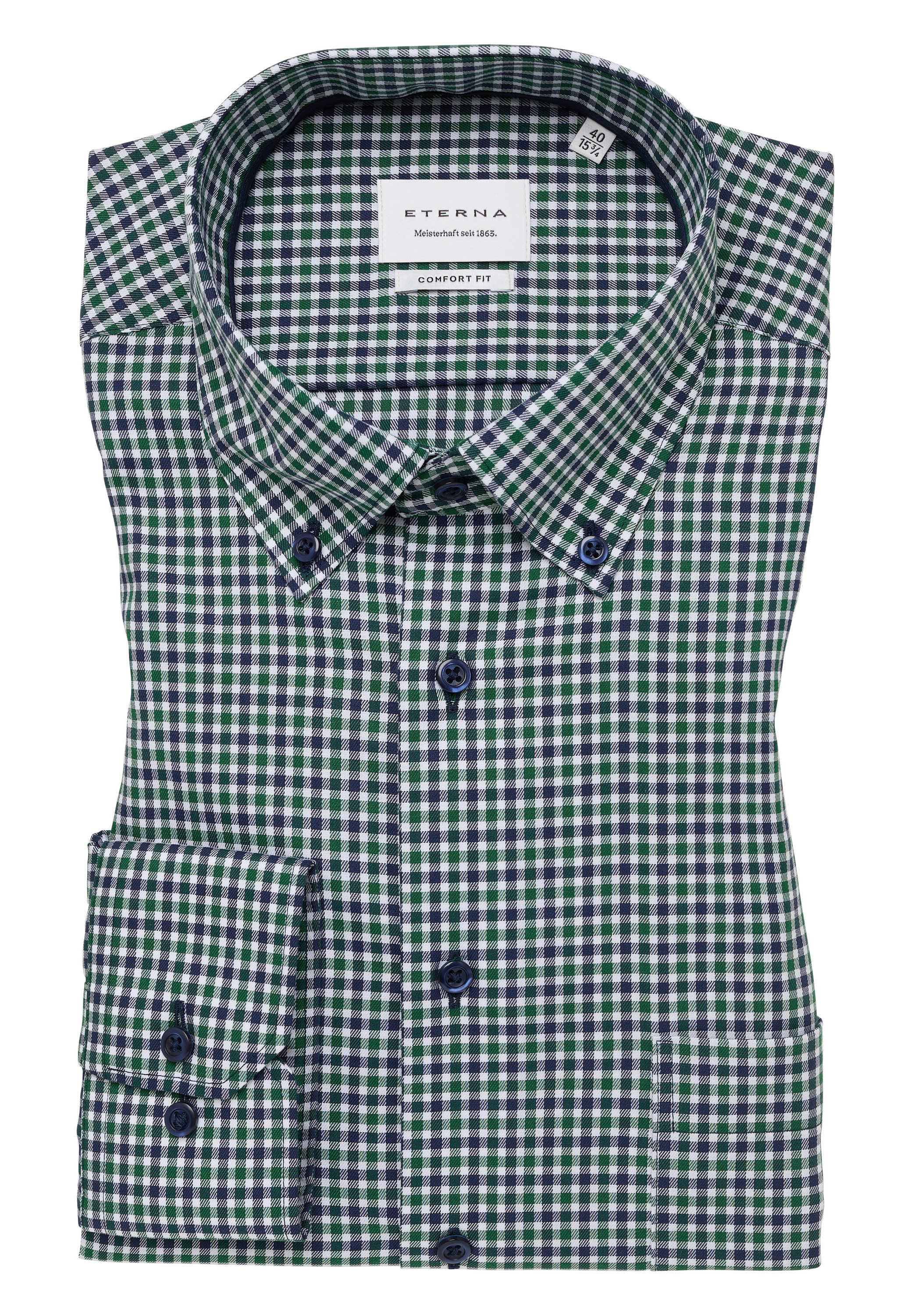 Eterna Langarmhemd »COMFORT FIT«, NON IRON (bügelfrei)