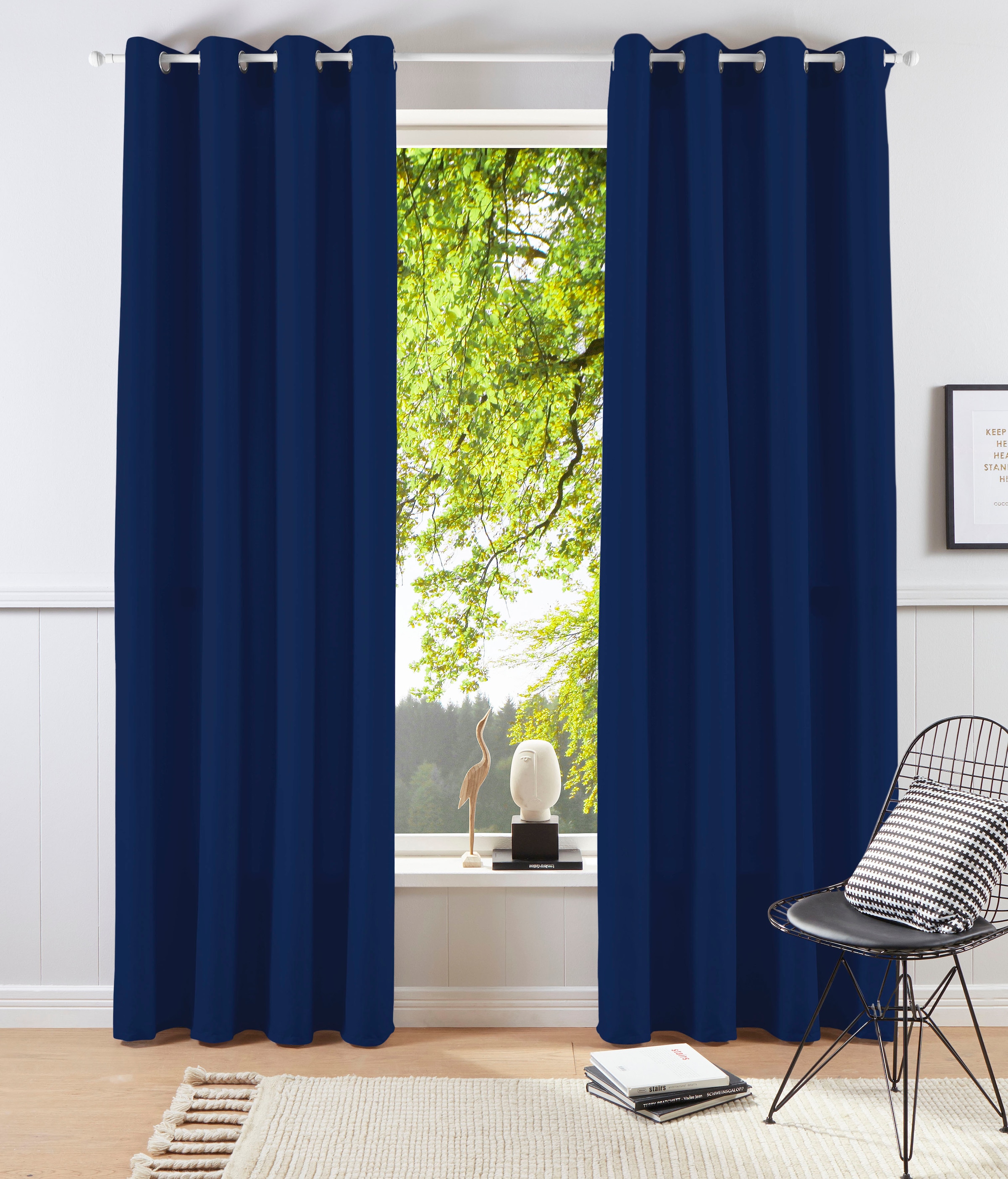 Bruno Banani Vorhang "Lagan" Ösen 2 Stk. tlg. 2-er Set, gewebt, Microfaser, günstig online kaufen