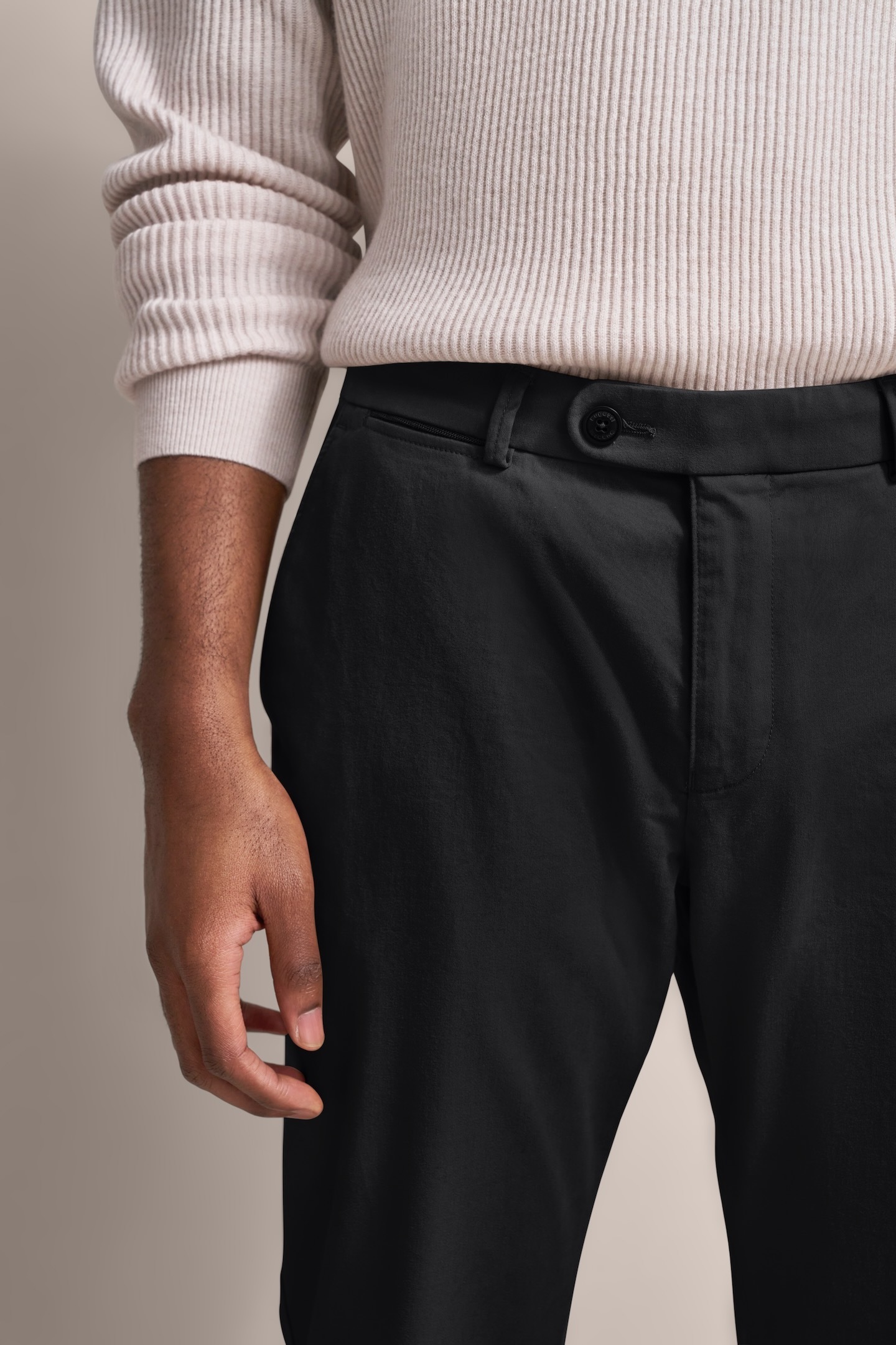 Stoffhose BUGATTI "Modern Fit", Herren, Gr. 38, Länge 36, schwarz, 89% Baumwolle, 7% Elastomultiester, 4% Elasthan, normal, Hosen Stoffhose, Basic Essential 3