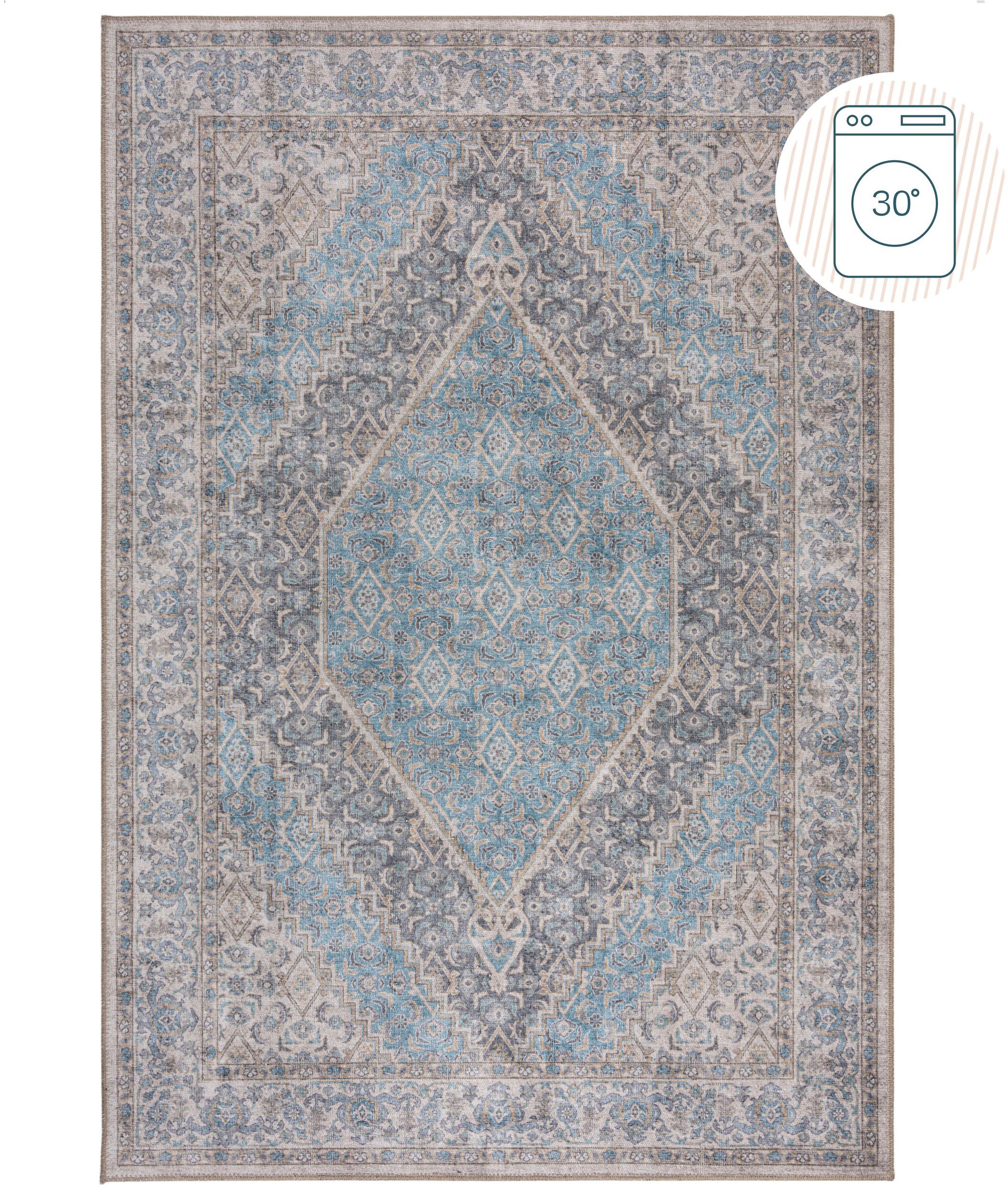 FLAIR RUGS Teppich "Corin" rechteckig 4 mm Höhe Waschbarer Traditioneller T günstig online kaufen