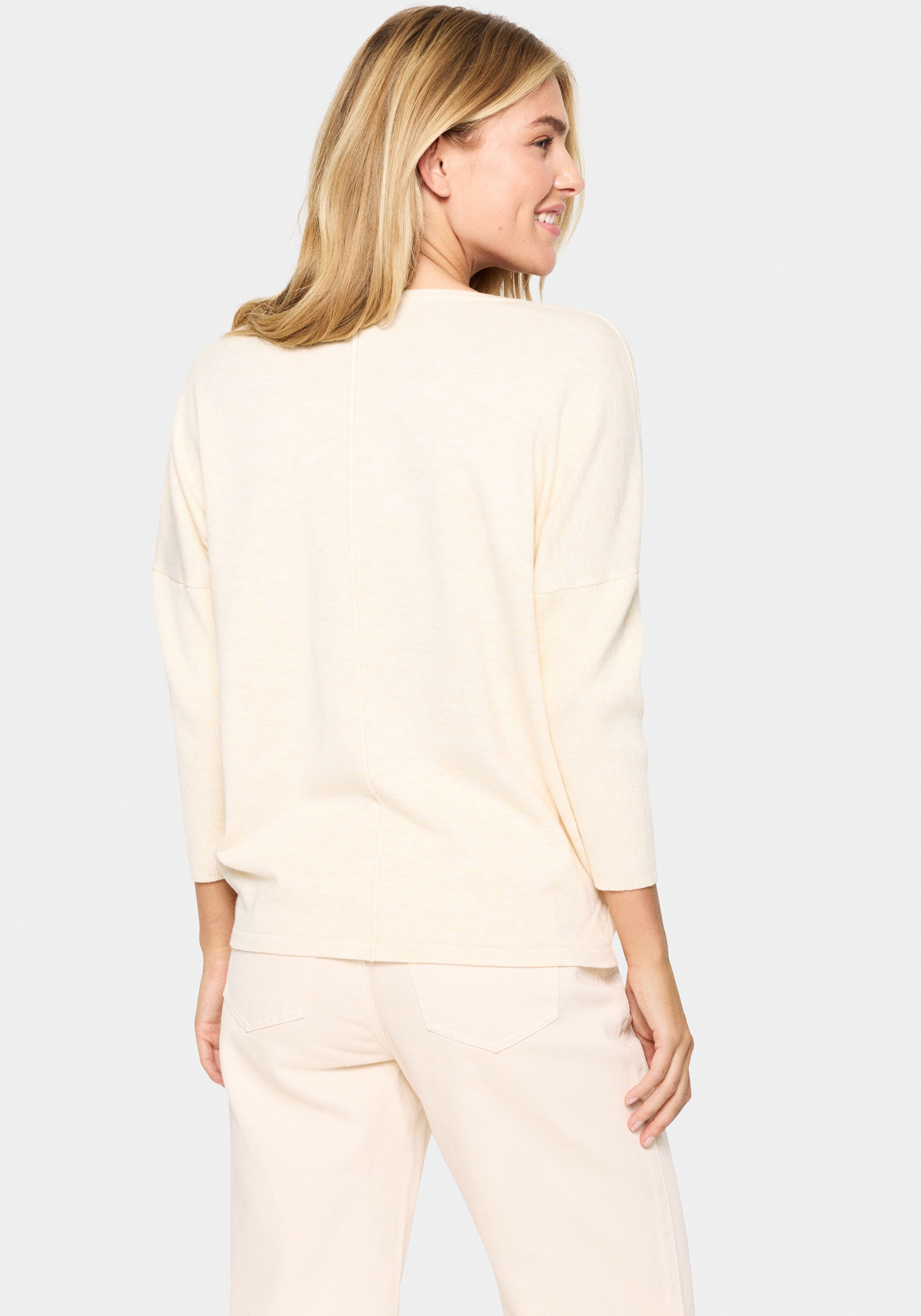 Saint Tropez Rundhalspullover »A2561, MilaSZ R-Neck«