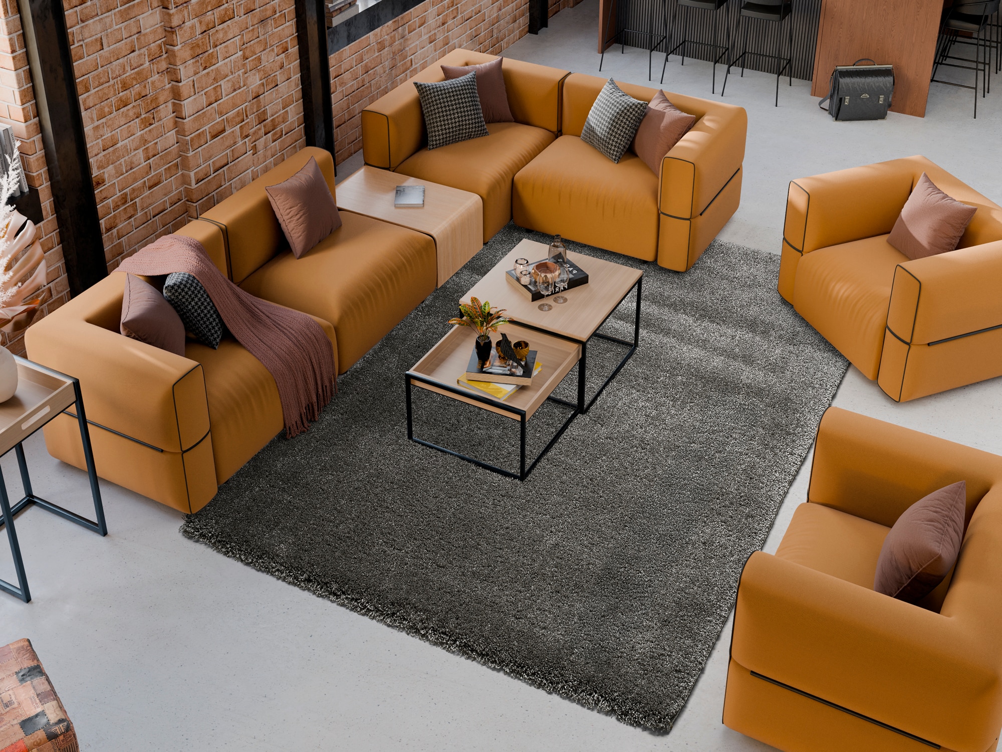 OCI DIE TEPPICHMARKE "MONTIS" rechteckig 45 mm Höhe uni, Langflor, Shaggy, auch in rund, quadratisch und Läufer erhältlich