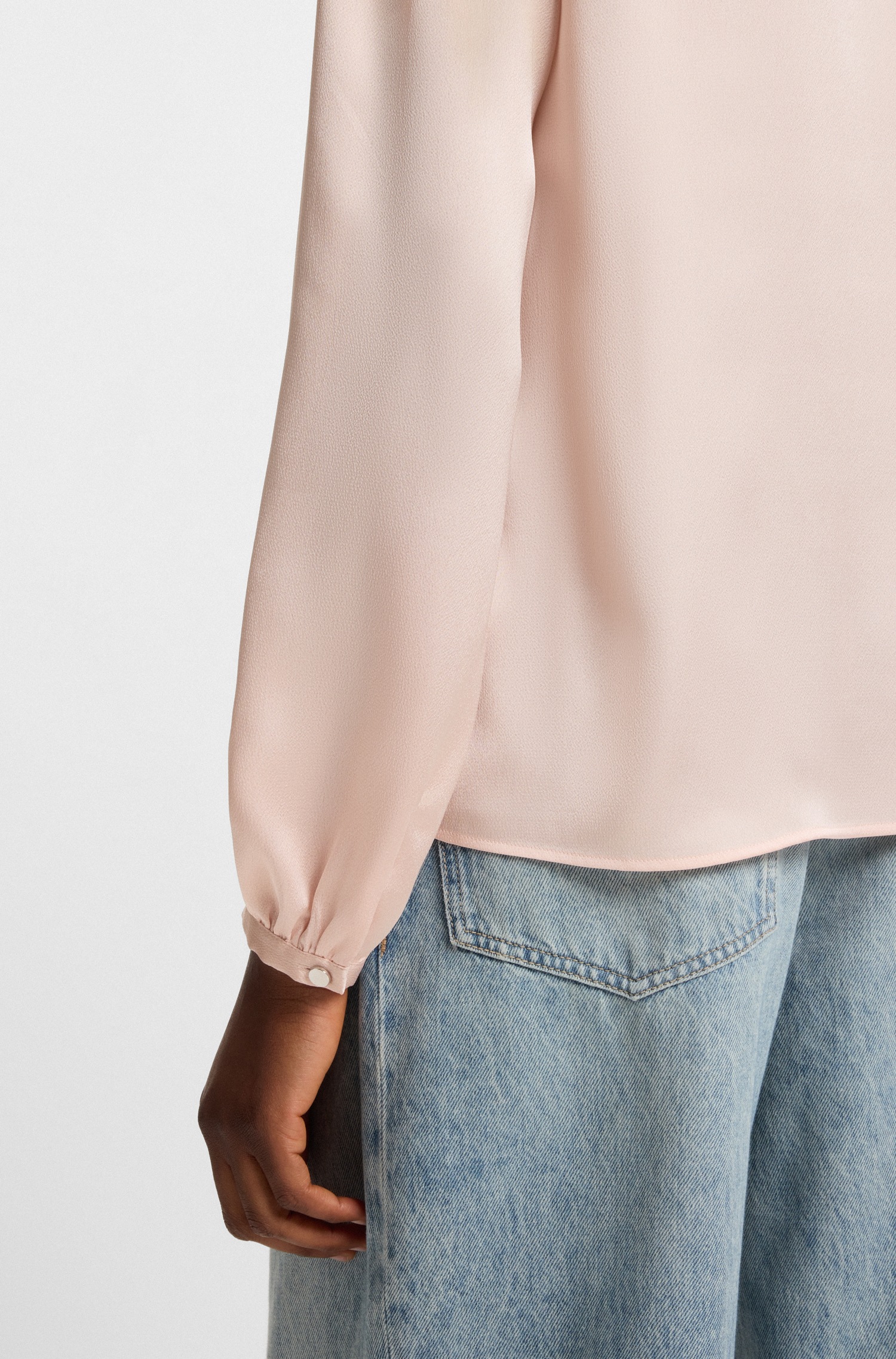 BOSS ORANGE Klassische Bluse "Bonnie Premium Damenmode", mit geschlitztem R günstig online kaufen