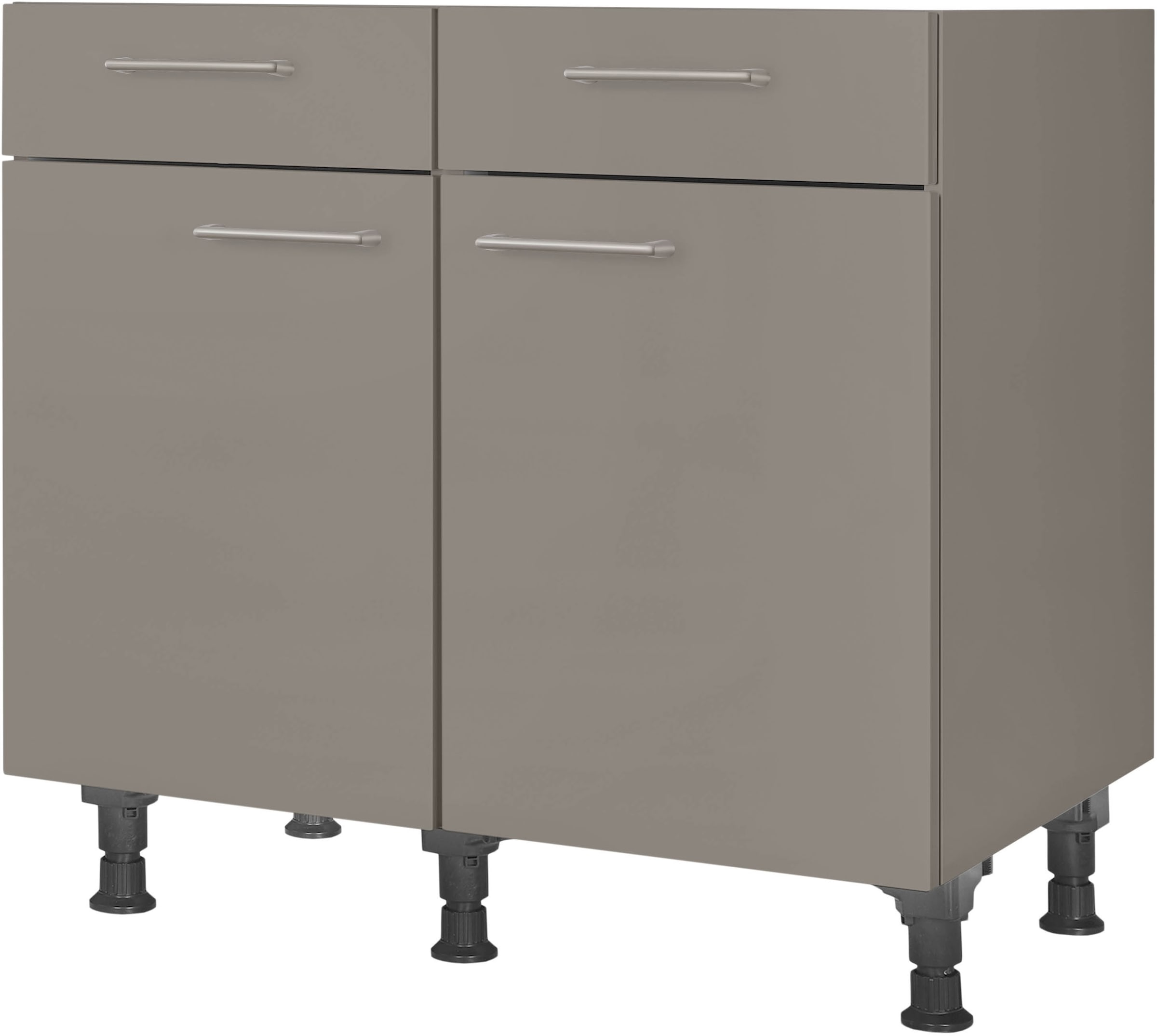 nobilia Unterschrank ""Laser", vormontiert, Breite 90 cm, Soft-Close-Funkti günstig online kaufen