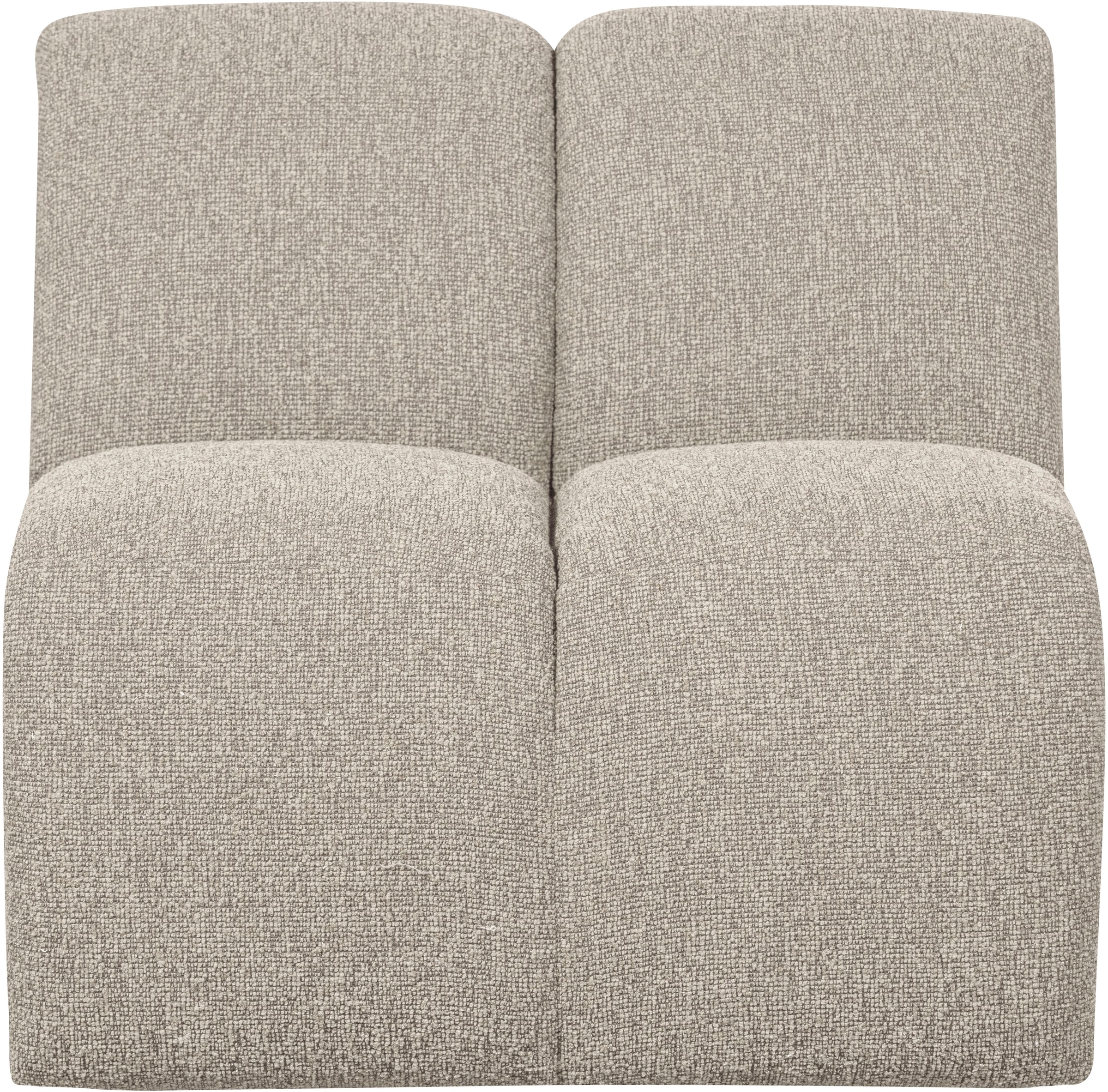 WOOOD Sofa-Mittelelement "Mojo Bouclé-Bezug mit vertikaler Steppnaht B 84 x D 97 x H 74 cm" Maximale Verschleißfestigkeit, Tragkraft 120 kg, montiert geliefert