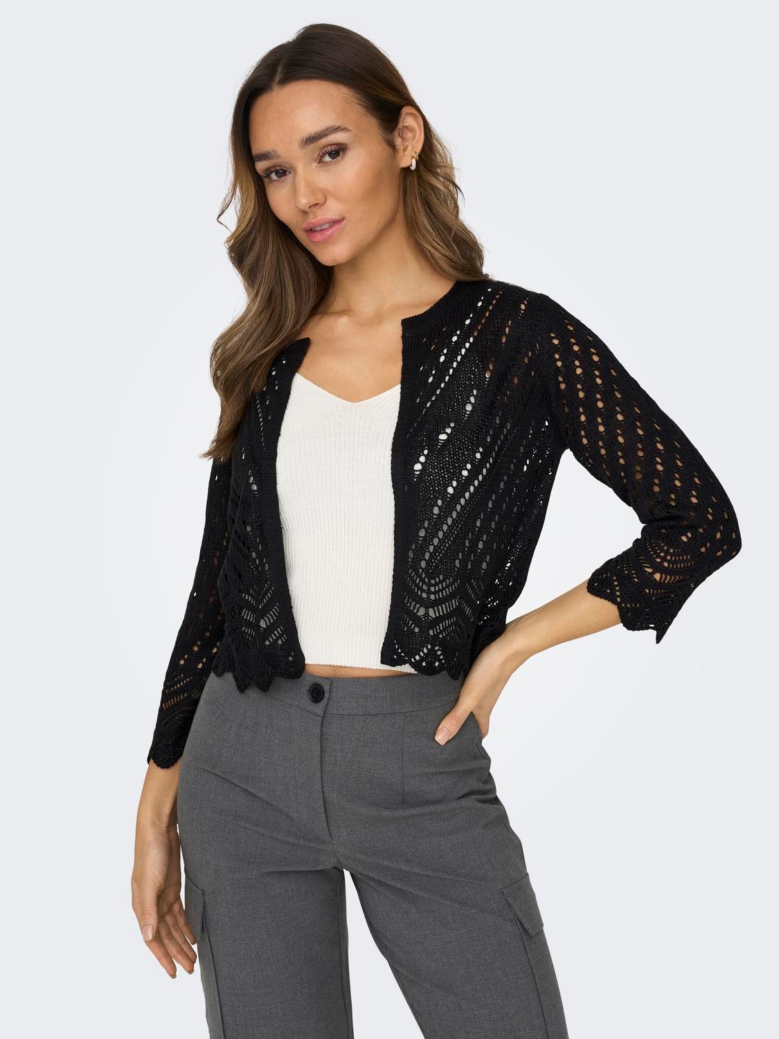 JDY Strickjacke "JDYSUN 3/4 CROPPED CARDIGAN KNT NOOS" günstig online kaufen