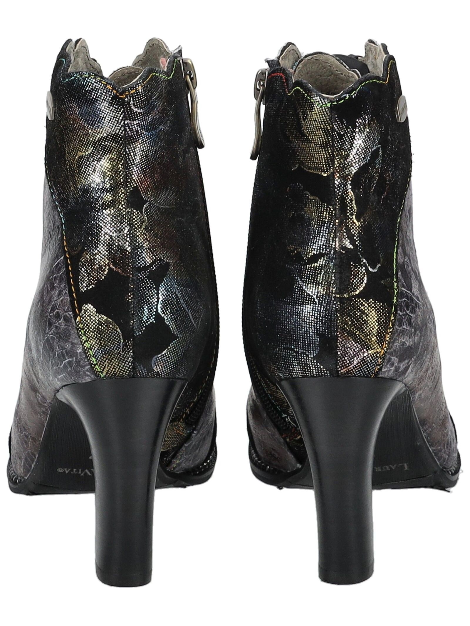 LAURA VITA High-Heel-Stiefelette »LAURA VITA Stiefelette Leder/Textil«