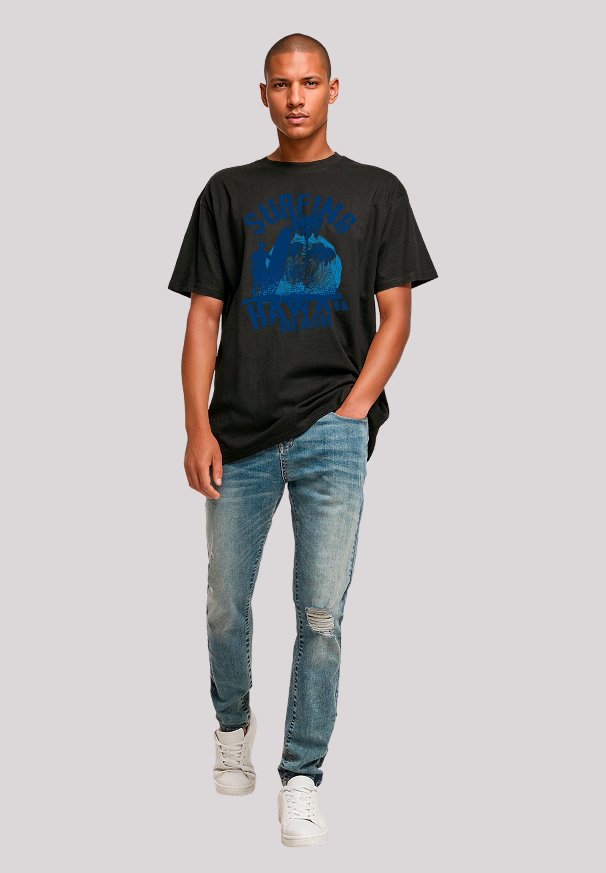 F4NT4STIC T-Shirt »Hawaii Surf Beach Summer«, Premium Qualität