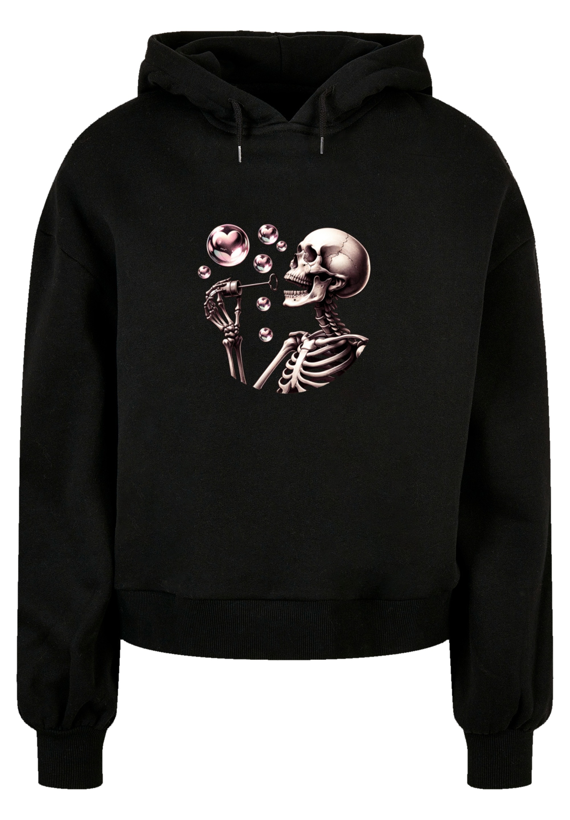 F4NT4STIC Sweatshirt "Niedliches Goth Skelett Herz Seifenblasen", Premium Q günstig online kaufen