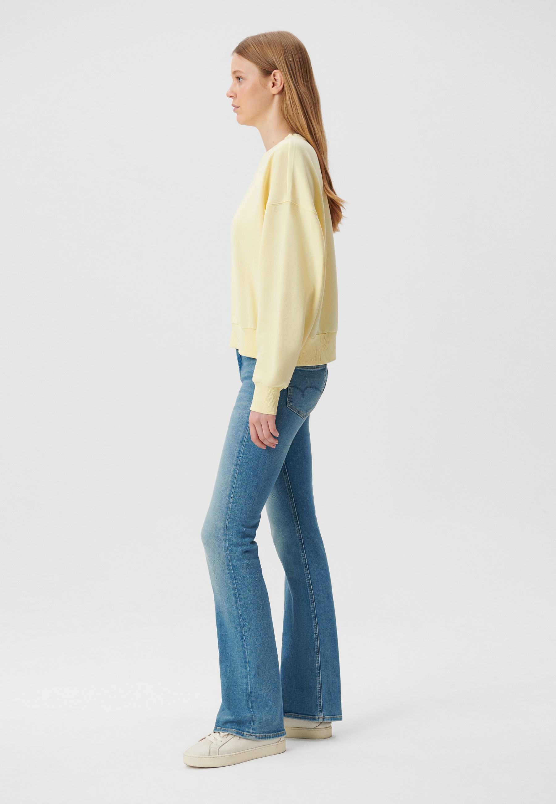 Mavi Rundhalspullover »CREW NECK SWEATSHIRT«, Sweatshirt cropped