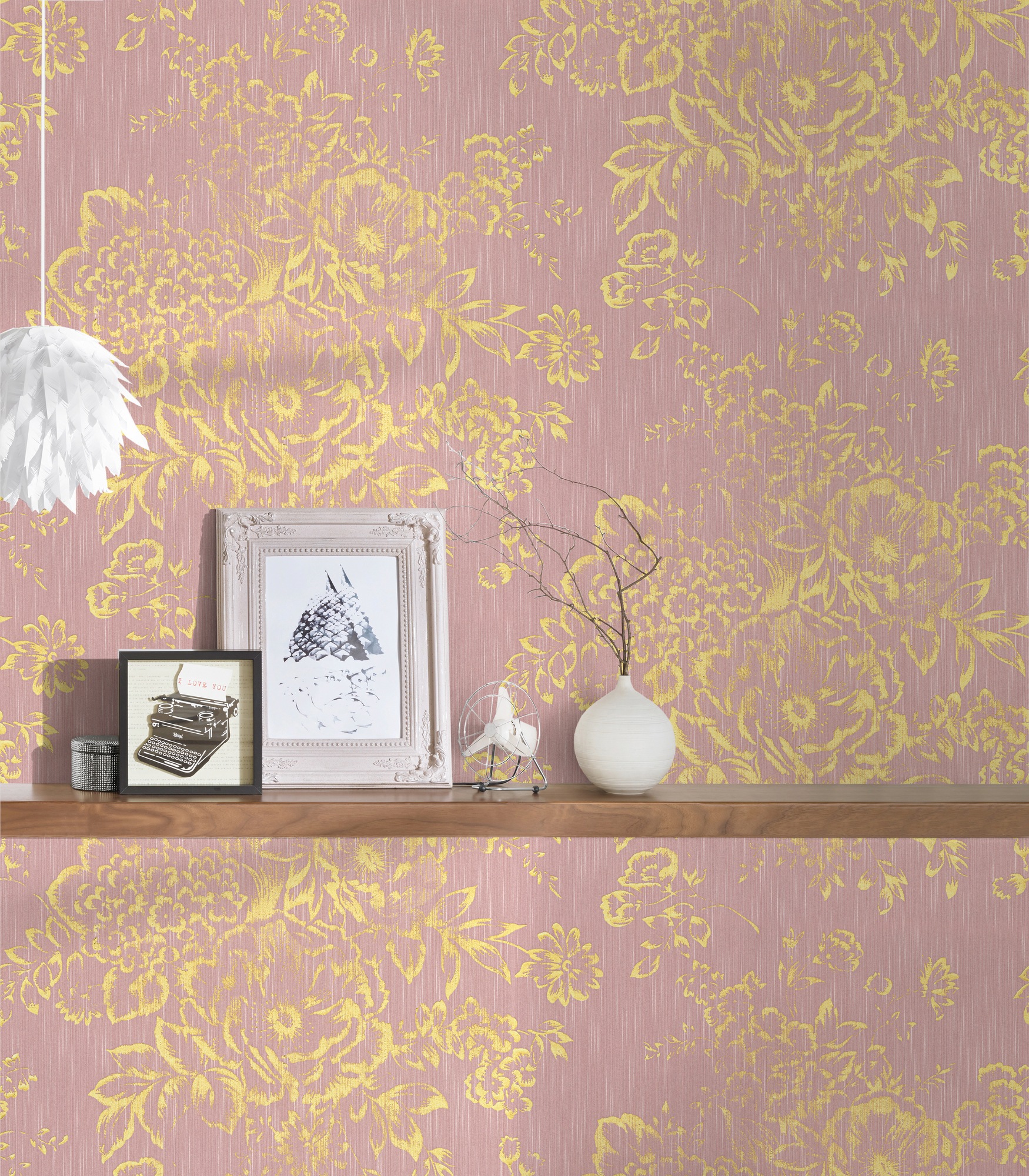 Architects Paper Textiltapete »Metallic Silk«, floral-matt-glänzend, Barocktapete Tapete Blumen