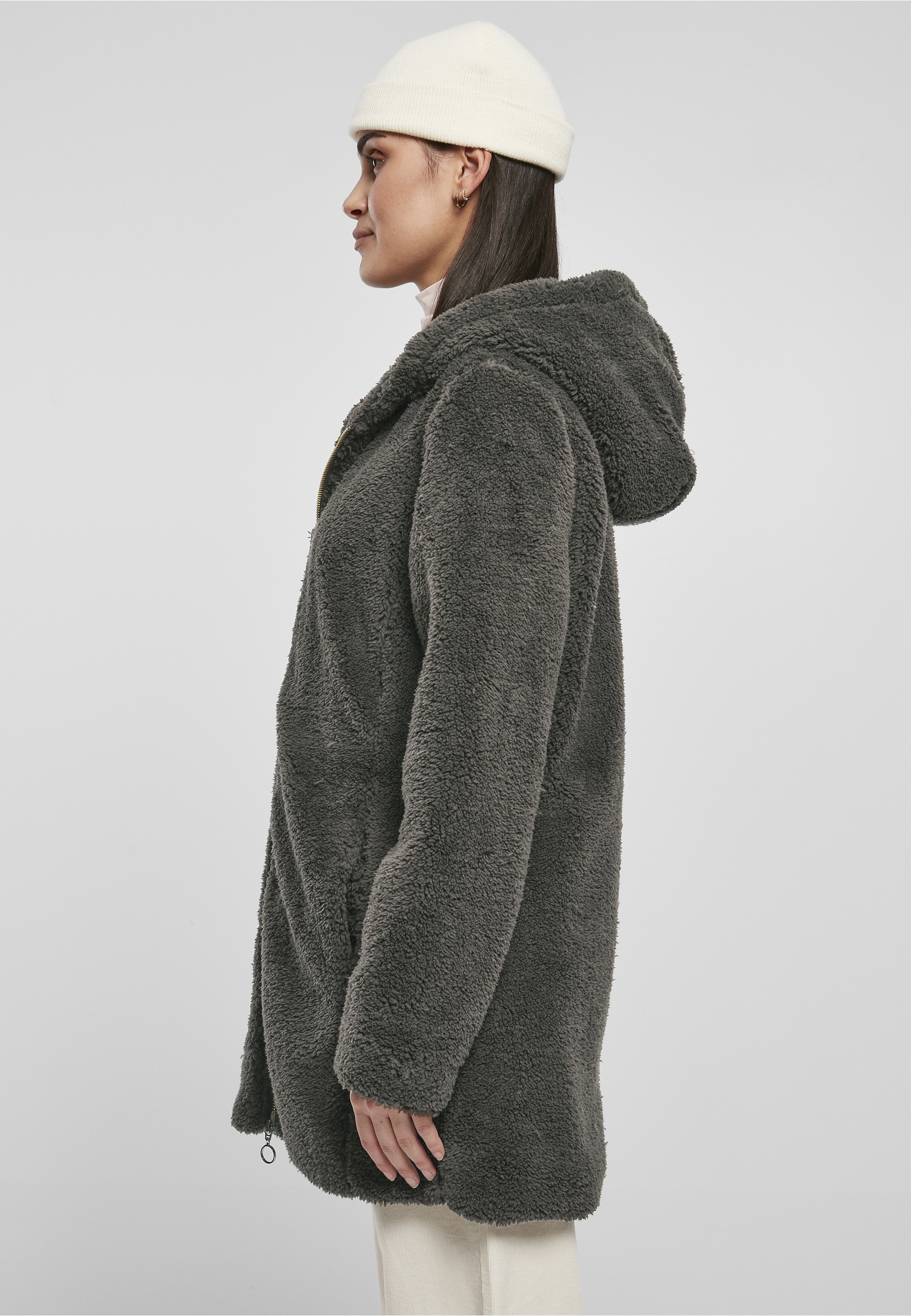 URBAN CLASSICS Langmantel »Urban Classics Damen Ladies Sherpa Jacket«