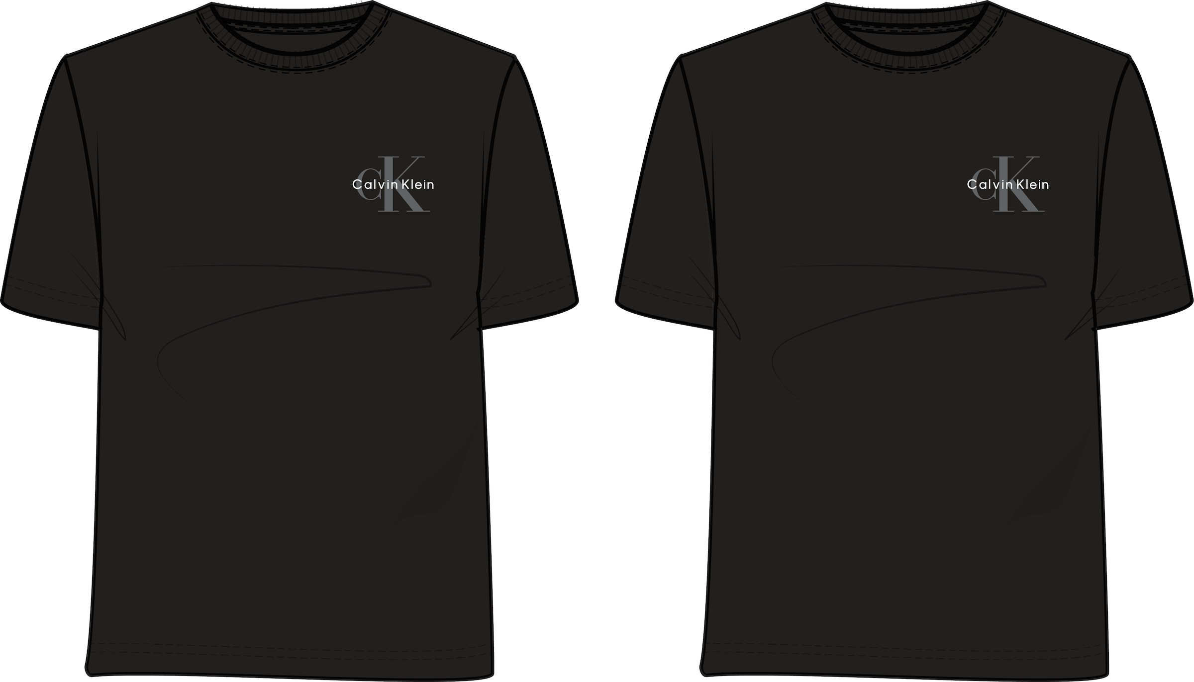 Calvin Klein Jeans T-Shirt "A- Logo CN 2 Pack Tee", (Packung, 2er-Pack), Mi günstig online kaufen