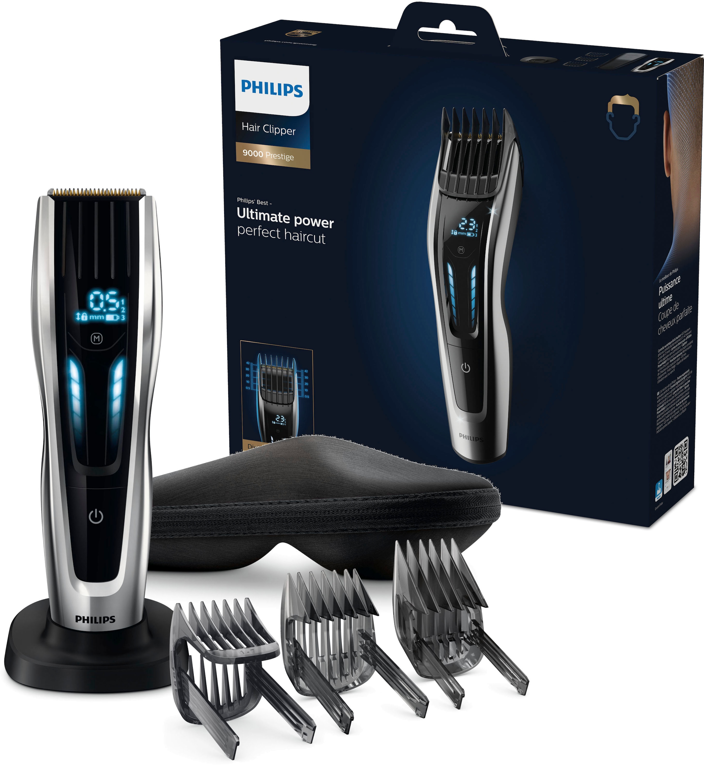 9000 Haarschneider Philips | HC9450/20«, BAUR »Series mit Touch-Steuerung 3 Aufsätze,