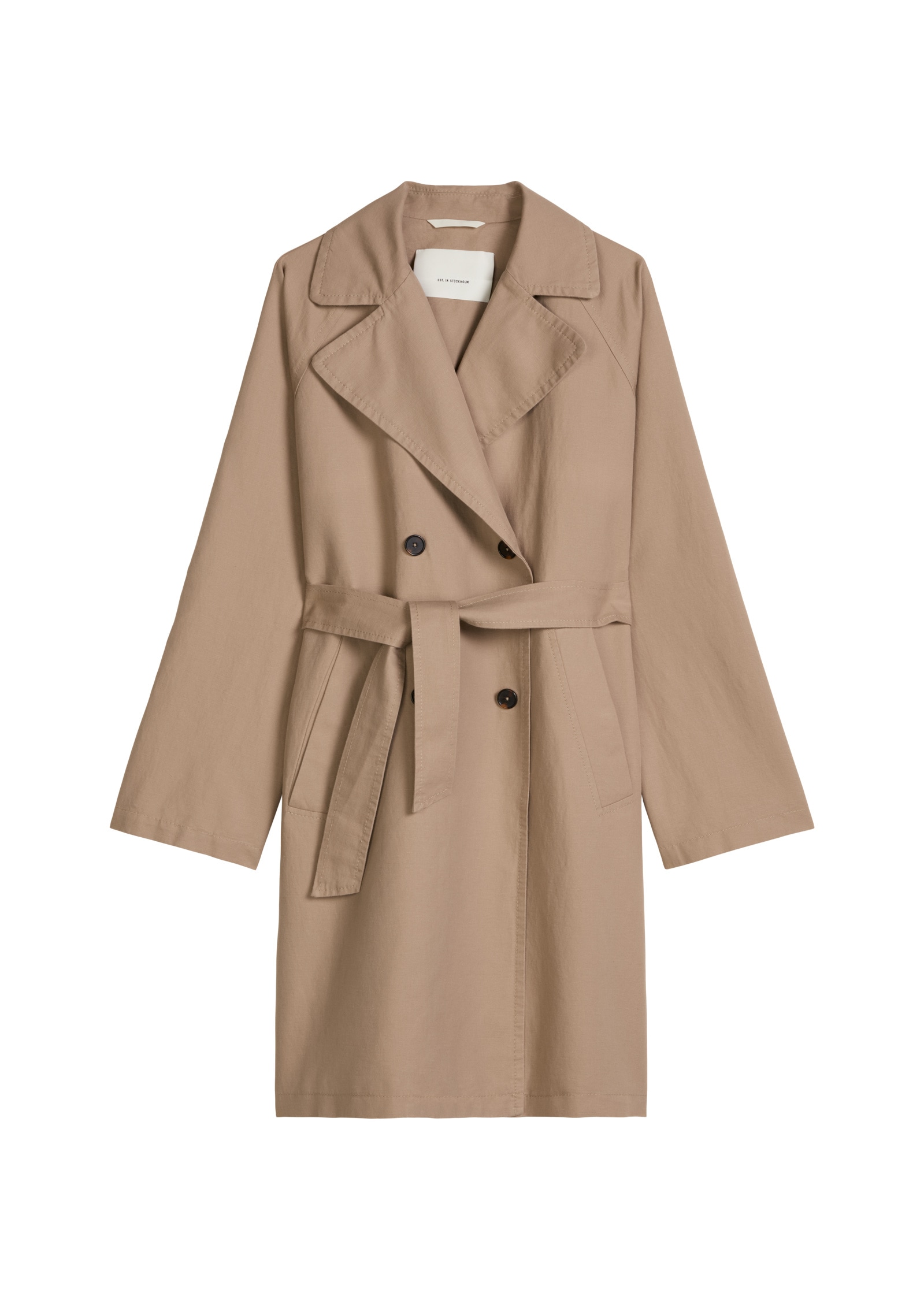 Marc O'Polo Trenchcoat »in lässigem Baumwoll-Crinkle-Mix«