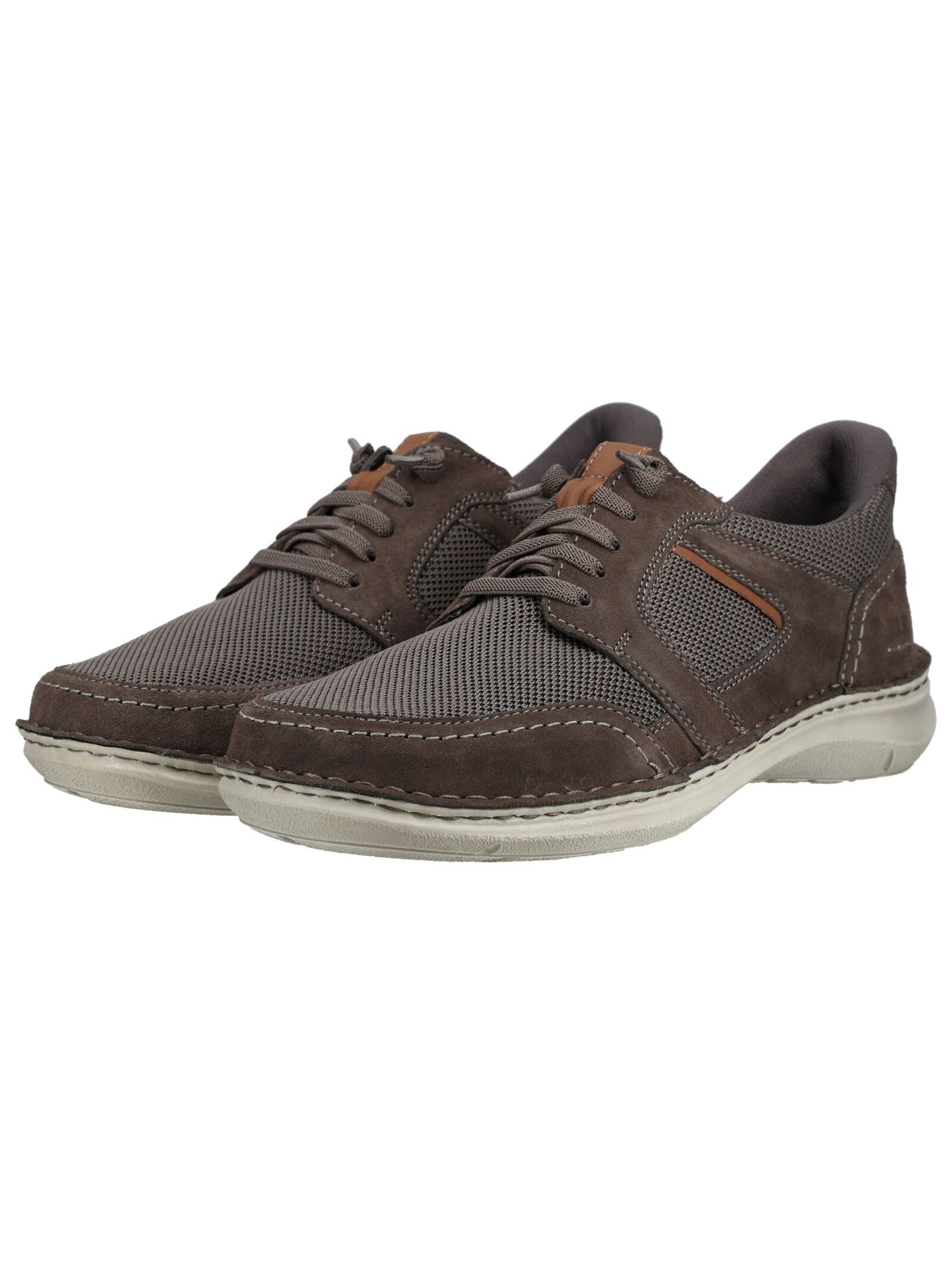 Sneaker JOSEF SEIBEL "Josef Seibel Sneaker Leder/Textil", Herren, Gr. 42, asphalt, Leder, Textil, Schuhe Sneaker 3