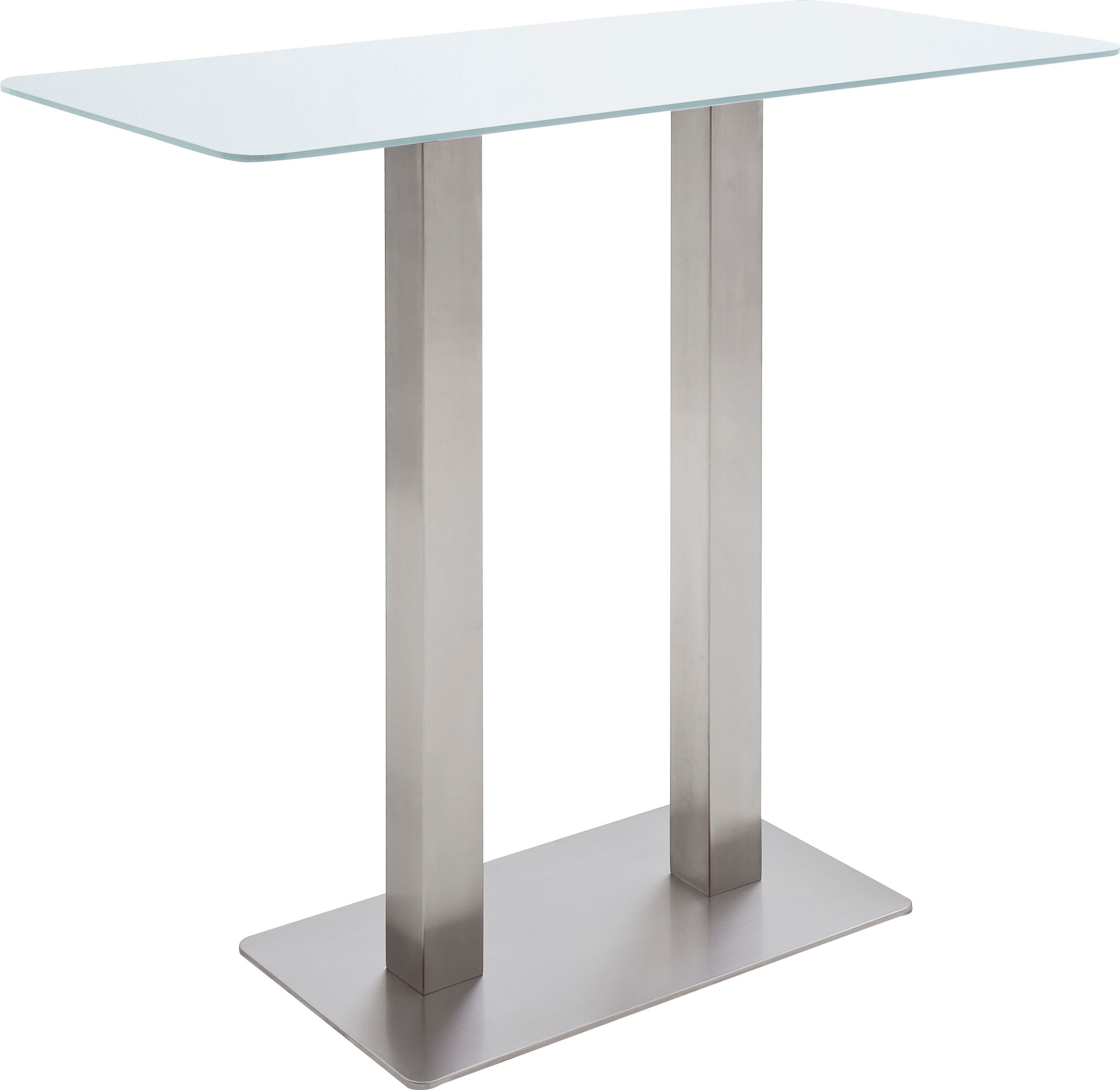 MCA furniture Bartisch »Zarina«, Bartisch Edelstahl mit | Glaskeramik mit Gestell BAUR Tischplatte bestellen